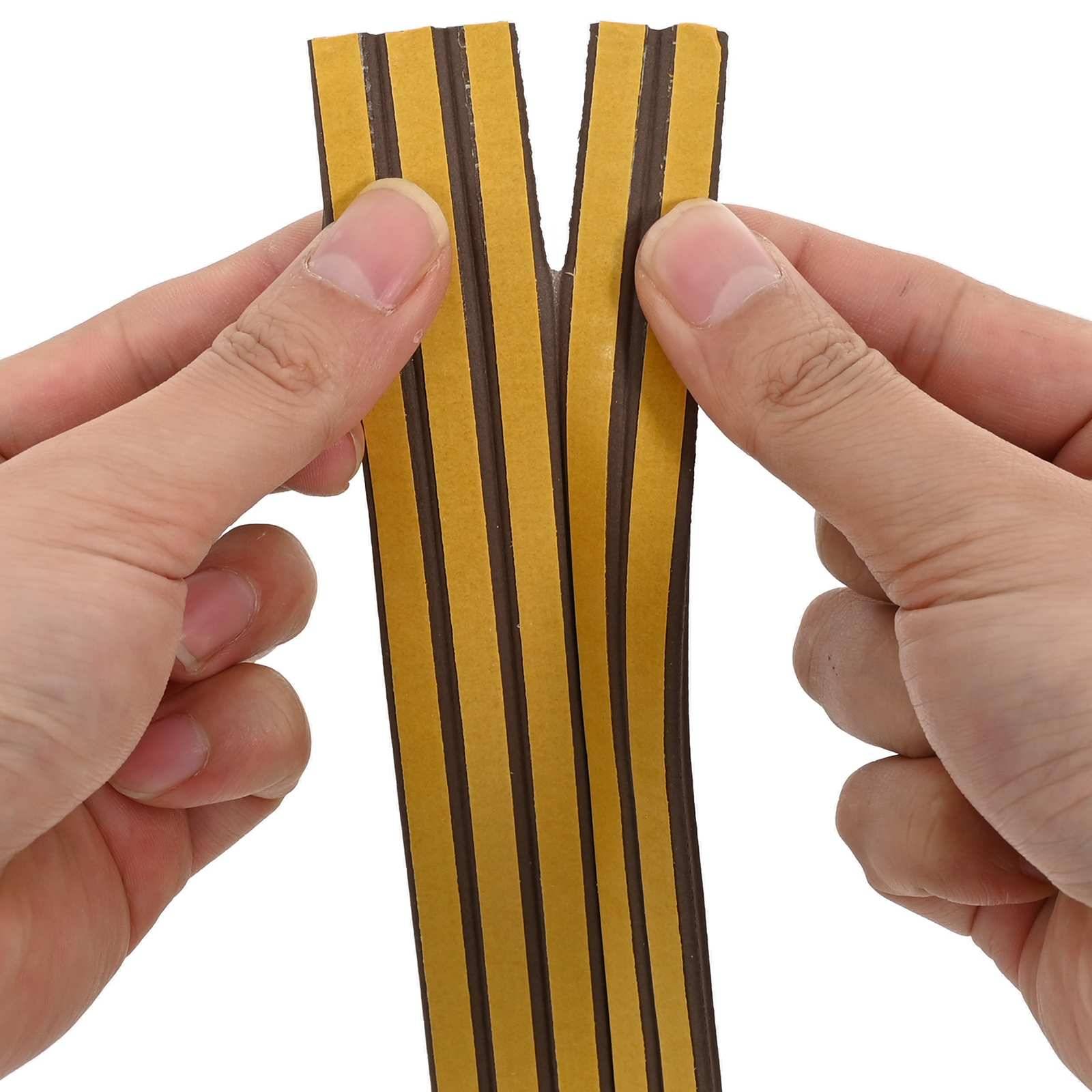 vidaXL Selbstklebende Fensterdichtung Braun 12 x 10 mm 100 m