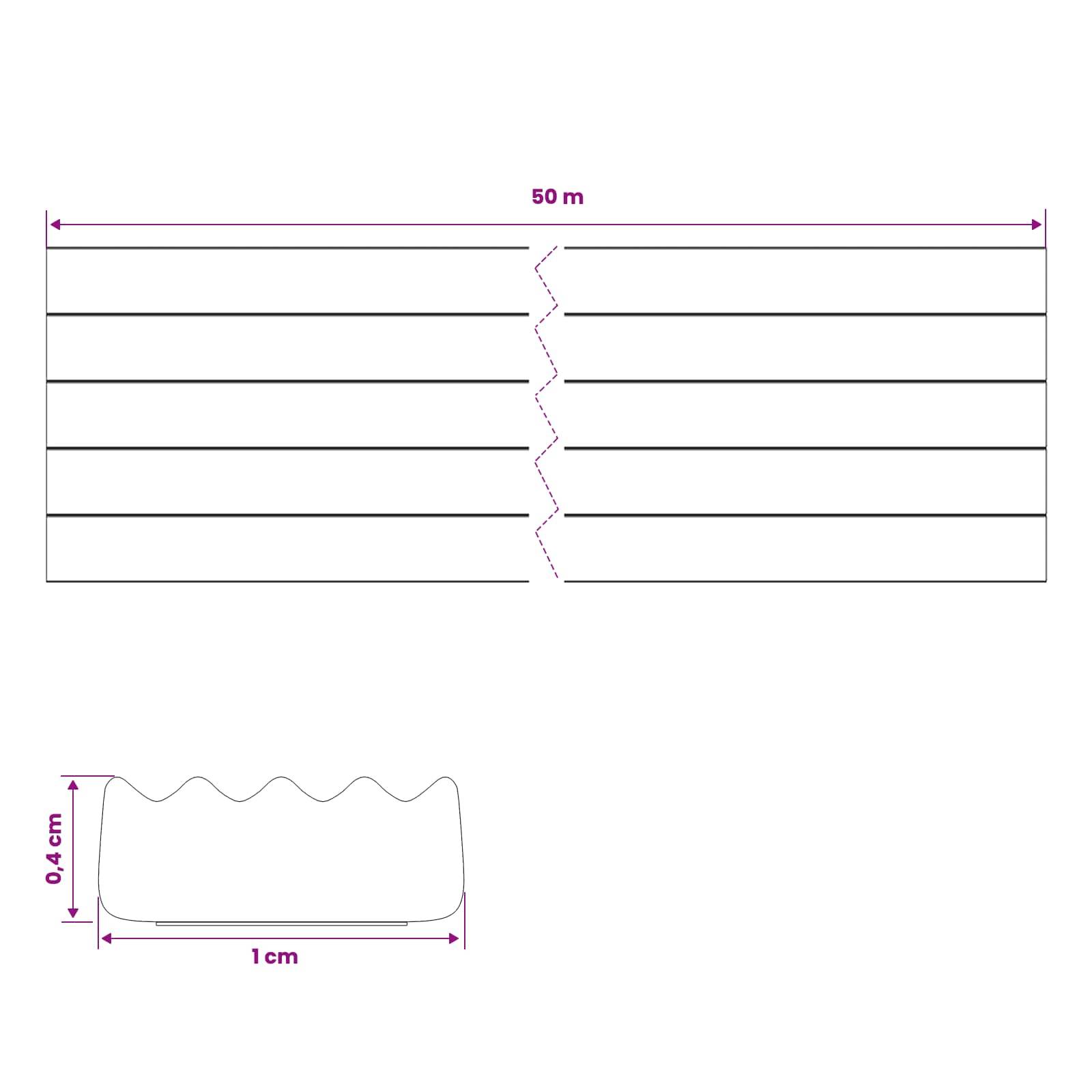 vidaXL Selbstklebende Fensterdichtung Schwarz 9 x 4 mm 50 m
