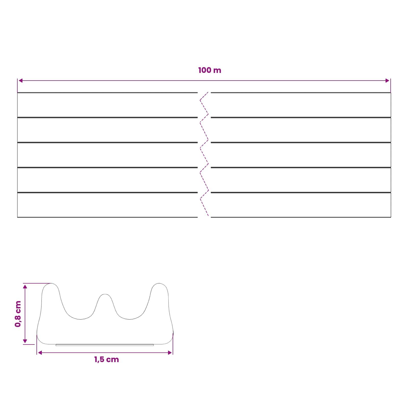 vidaXL Selbstklebende Fensterdichtung Schwarz 15 x 8 mm 100 m