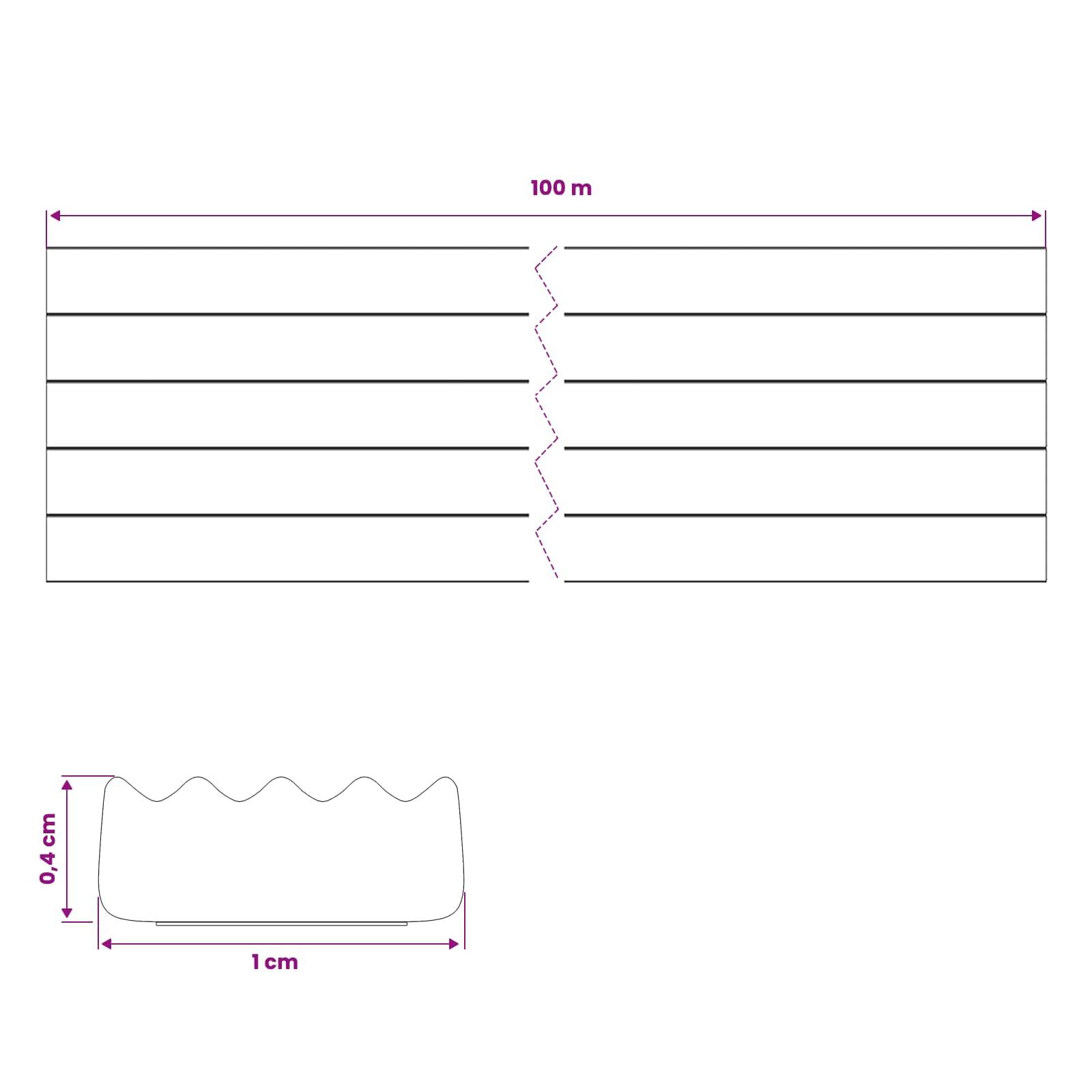 vidaXL Selbstklebende Fensterdichtung Weiß 10 x 4 mm 100 m