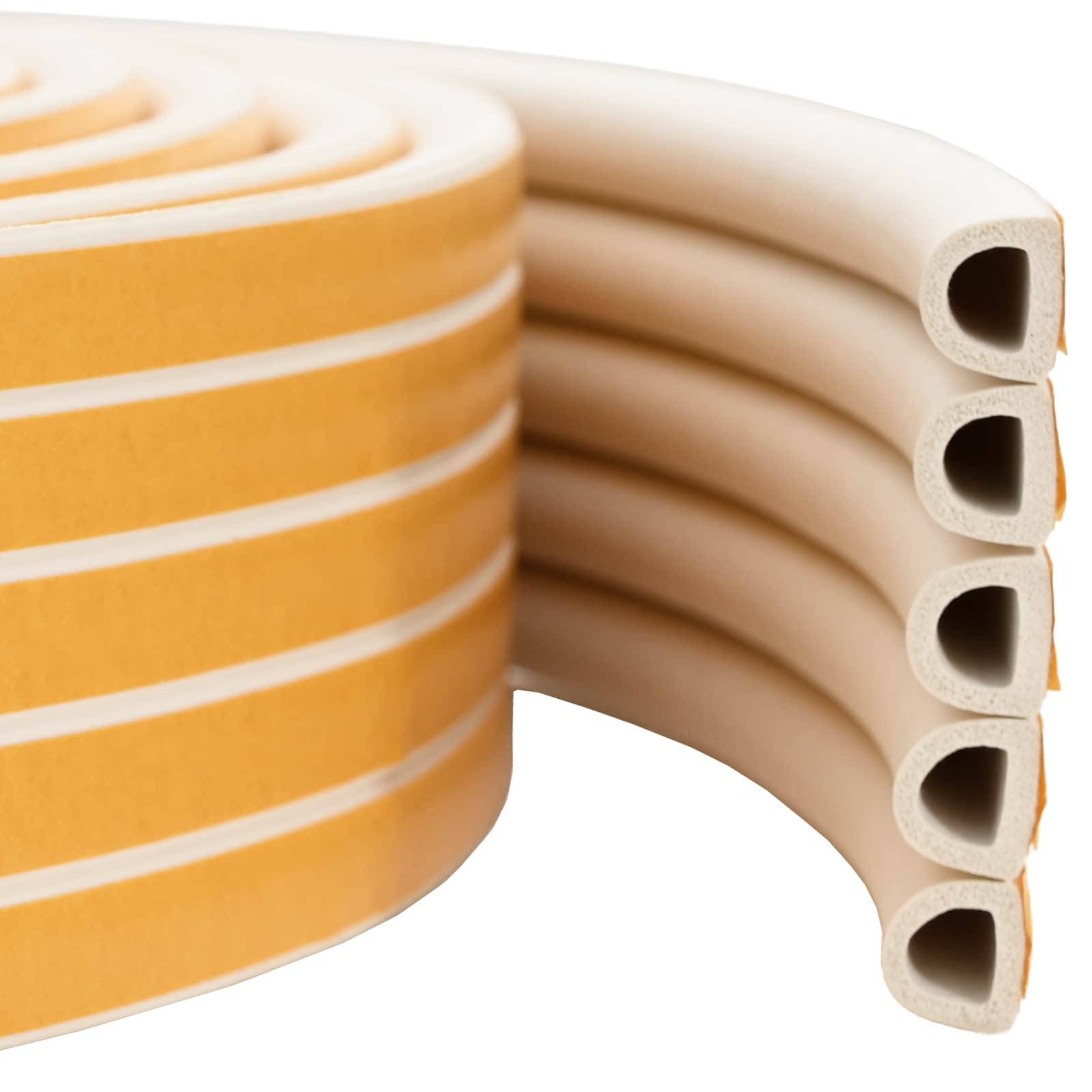 vidaXL Selbstklebende Fensterdichtung Weiß 9 x 8 mm 12 m