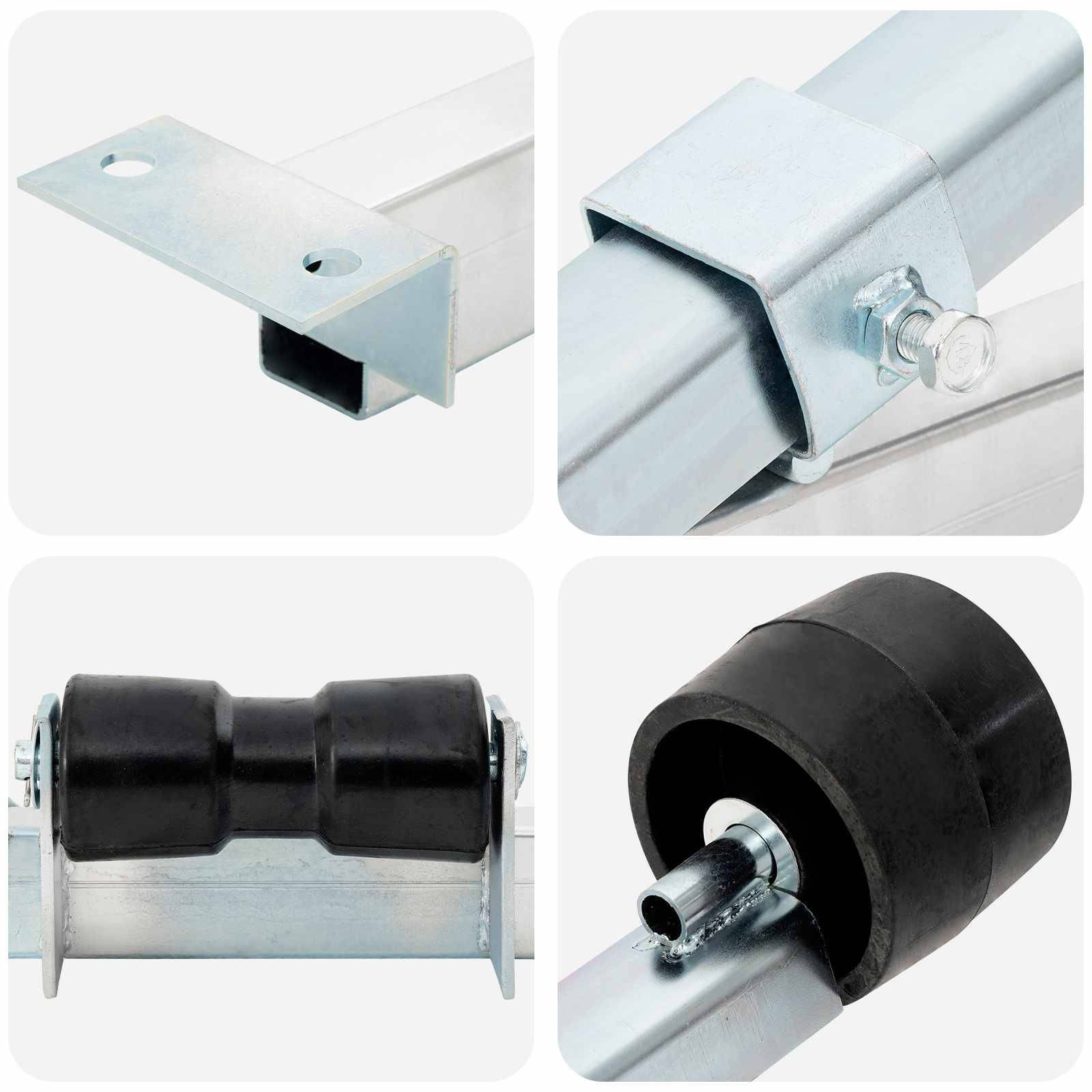 vidaXL Bootstrailer-Unterstützung 90,5 x 12 x 32 cm Verzinkter Stahl