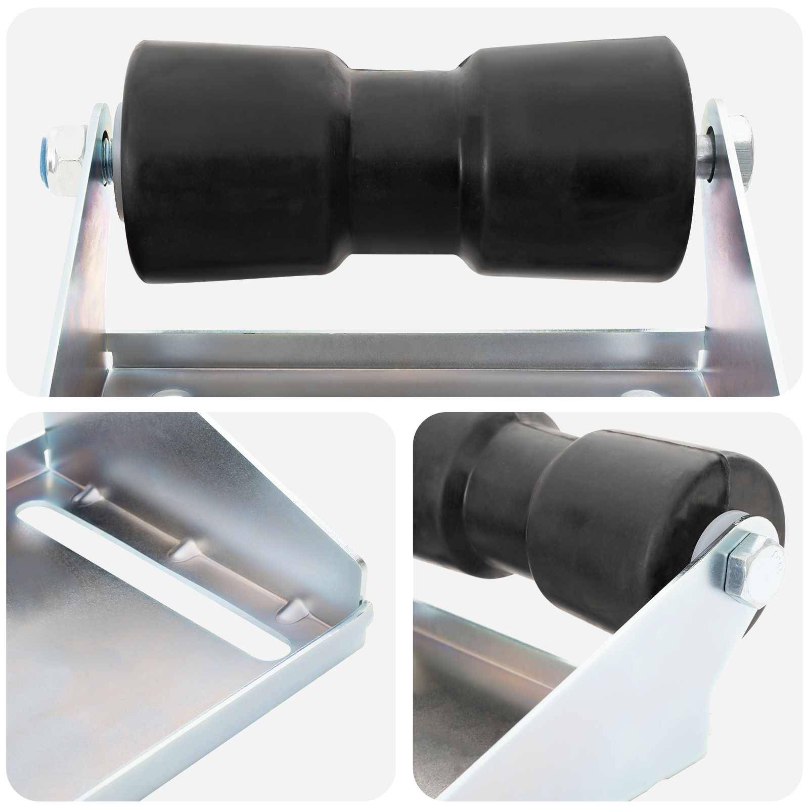 vidaXL Bootstrailerroller mit Halterung 20,3 cm Verzinkter Stahl