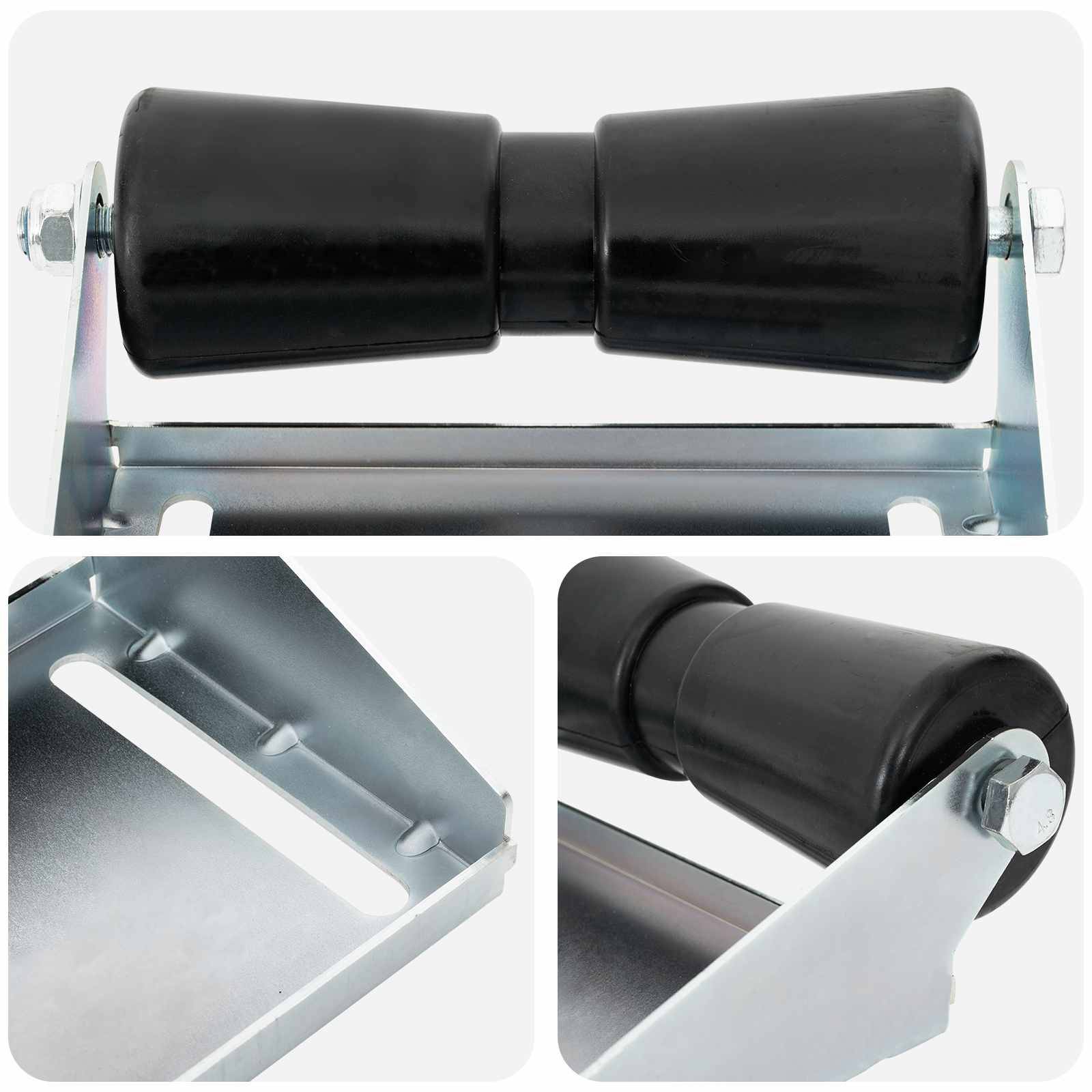 vidaXL Bootstrailerroller mit Halterung 25,4 cm Verzinkter Stahl
