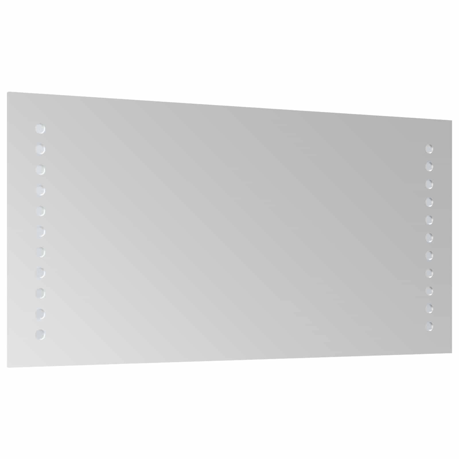vidaXL LED-Badezimmerspiegel Transparent 40 x 20 cm Gehärtetes Glas