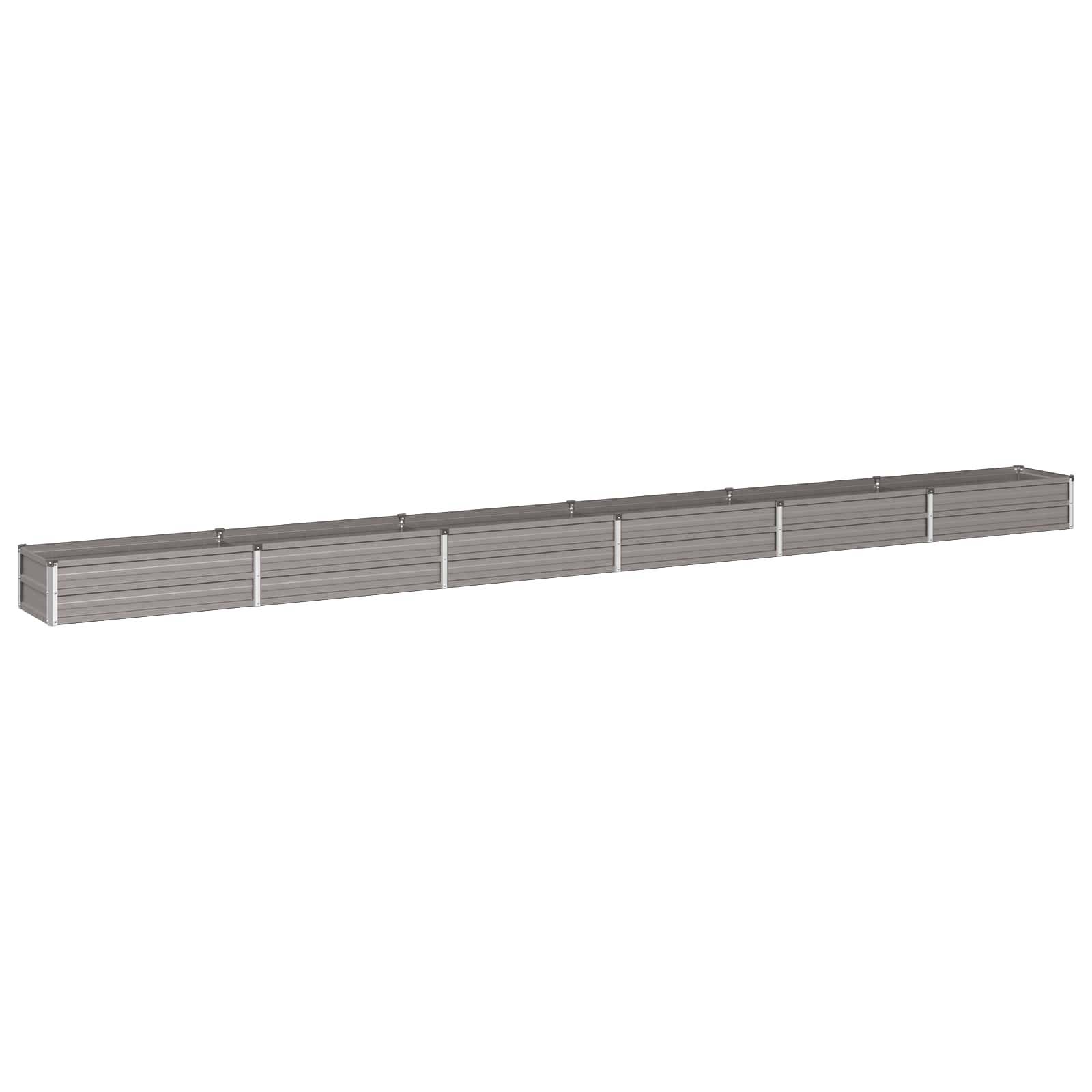 vidaXL Hochbeet im Garten Rostig 480 x 40 x 24 cm Pappe