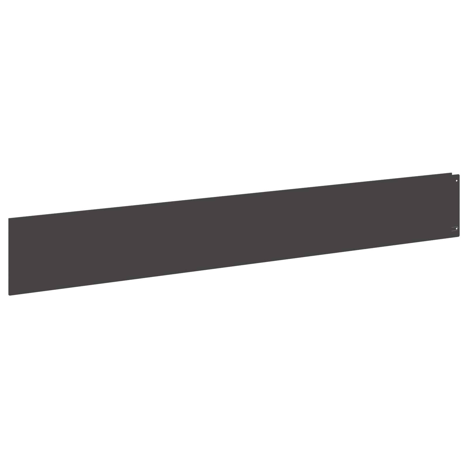 vidaXL Rasenkante 10 stk. 100 x 15 cm Stahl Schwarz