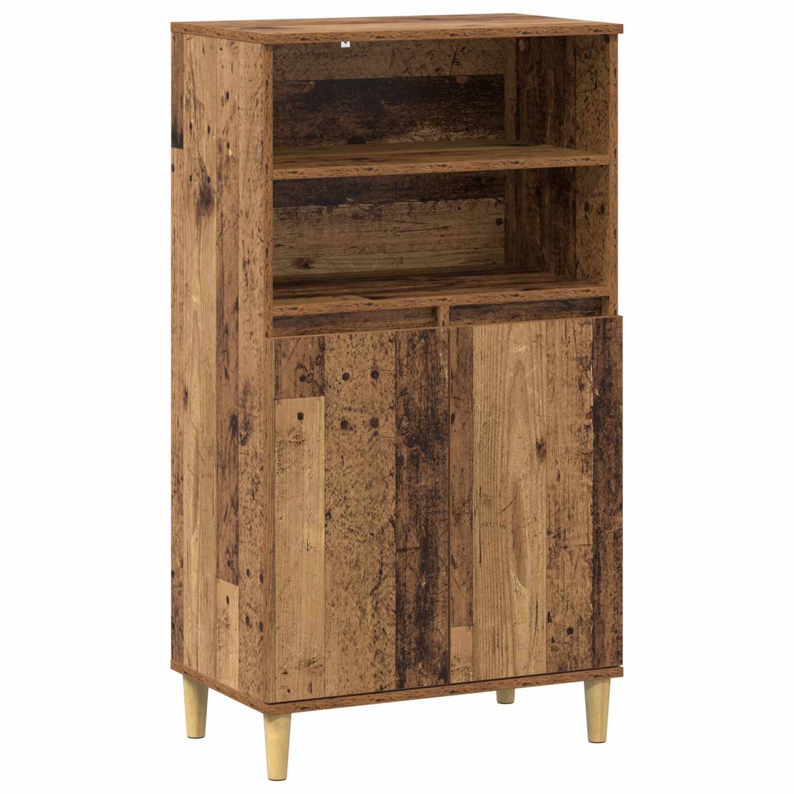 vidaXL Highboard Eichenholz 60 x 36 x 110 cm Holzwerkstoff