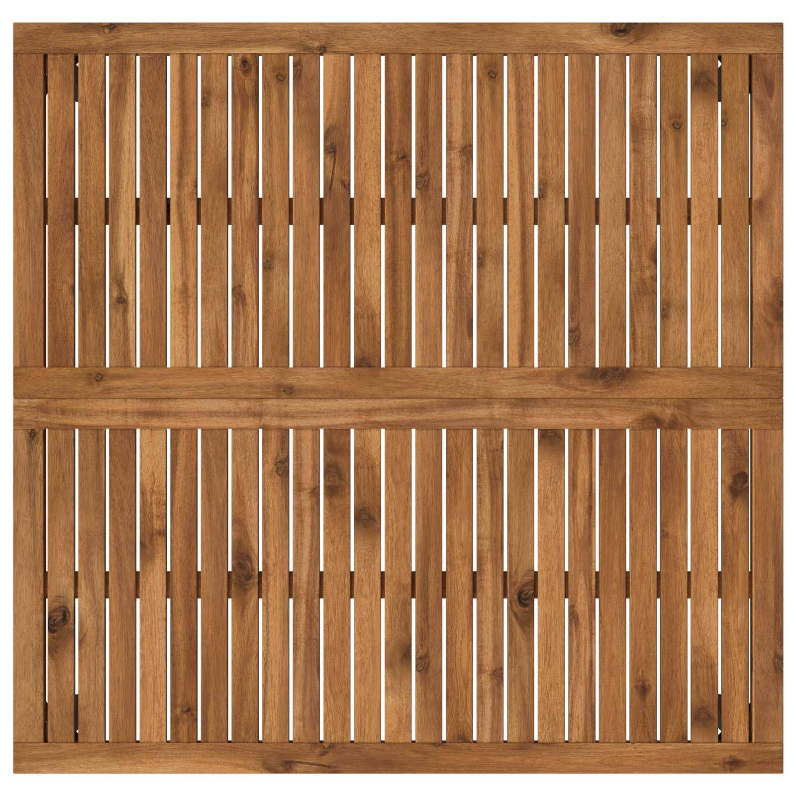 vidaXL Couchtisch Natürlich und Schwarz 100 x 100,5 x 45 cm