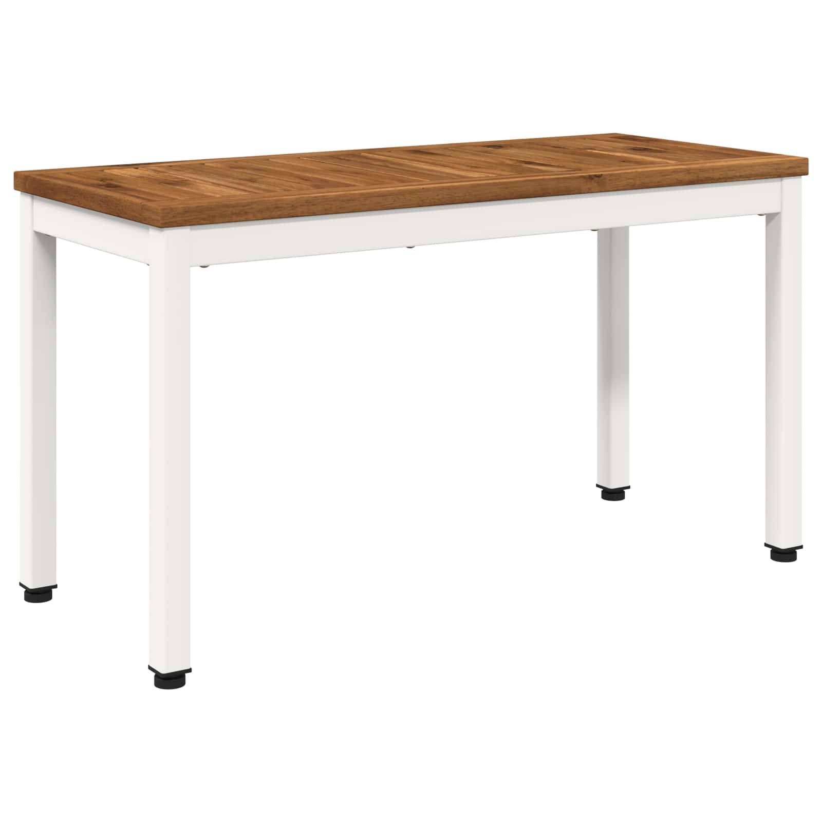 vidaXL Gartenbank 80,5 x 35 x 45 cm Massivholz Akazie Rechtwinklig