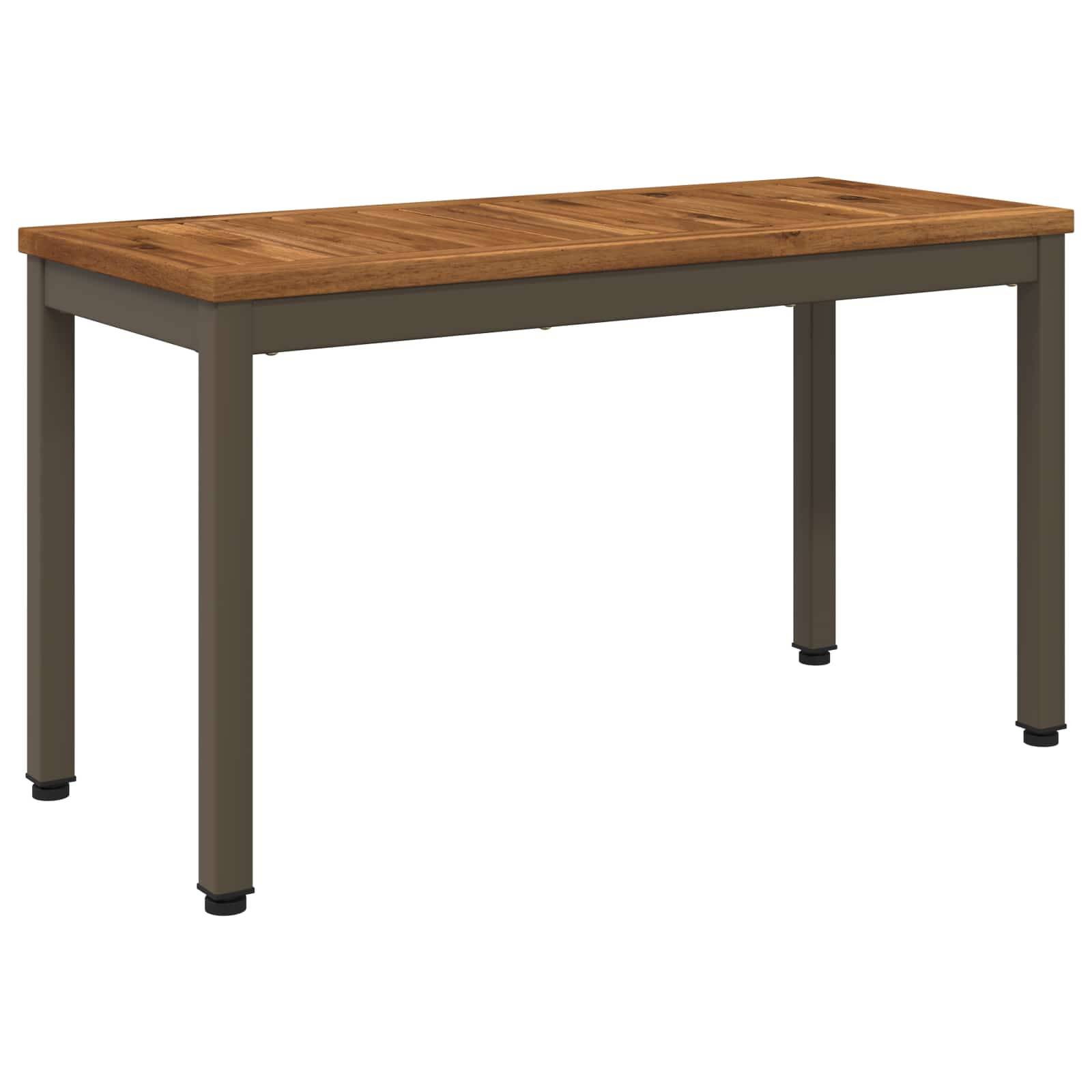 vidaXL Gartenbank 80,5 x 35 x 45 cm Massivholz Akazie Natur und Kaffee