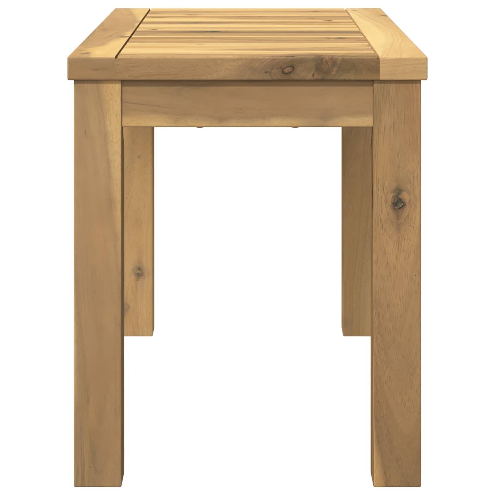 vidaXL Couchtisch Weiß 60,5 x 30 x 36 cm Massivholz Akazie