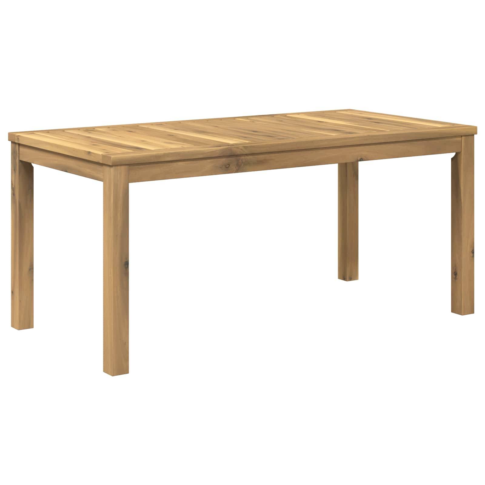 vidaXL Couchtisch Weiß 50 x 100,5 x 45 cm Massivholz Akazie