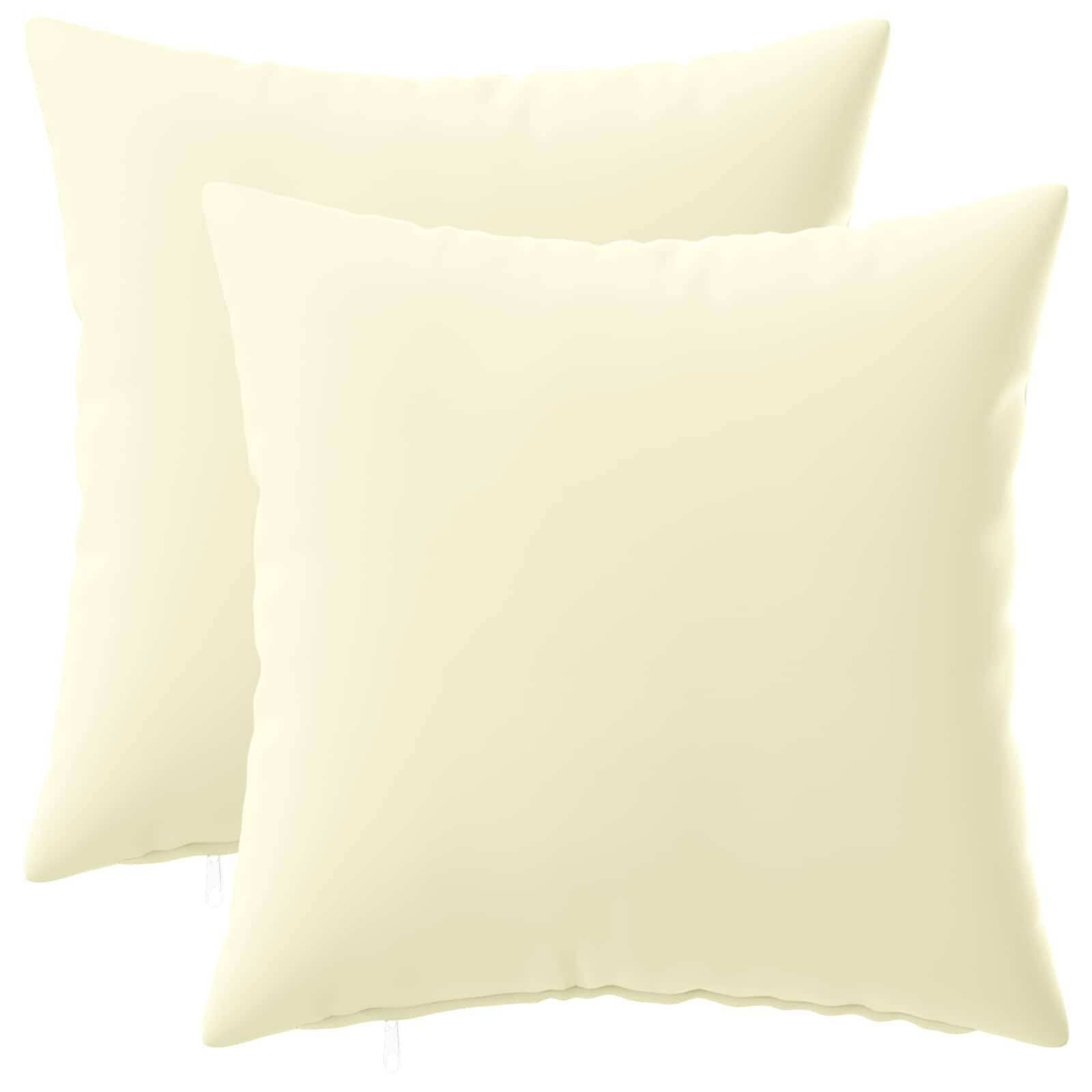 vidaXL Kissenbezug 2 pcs HEERLEN Creme 35 x 35 cm Polyester
