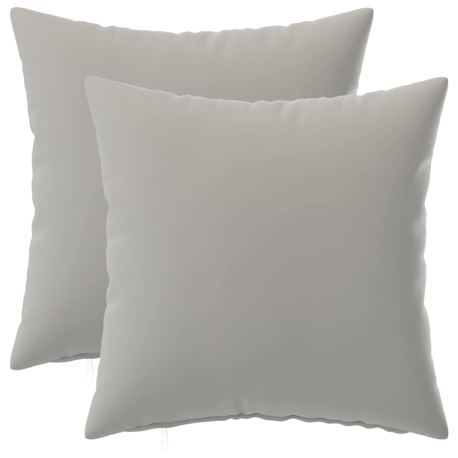 vidaXL Kissenbezug 2 pcs HEERLEN Grau 50 x 50 cm Polyester