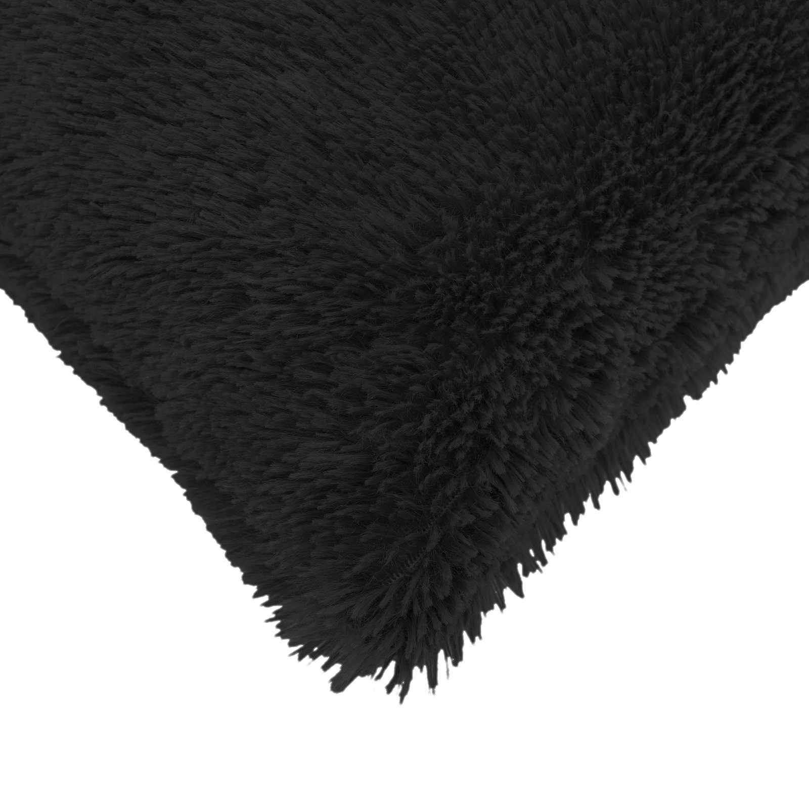 vidaXL Kissen mit Kissen HEERLEN 6 Stk. Schwarz PV Fleece