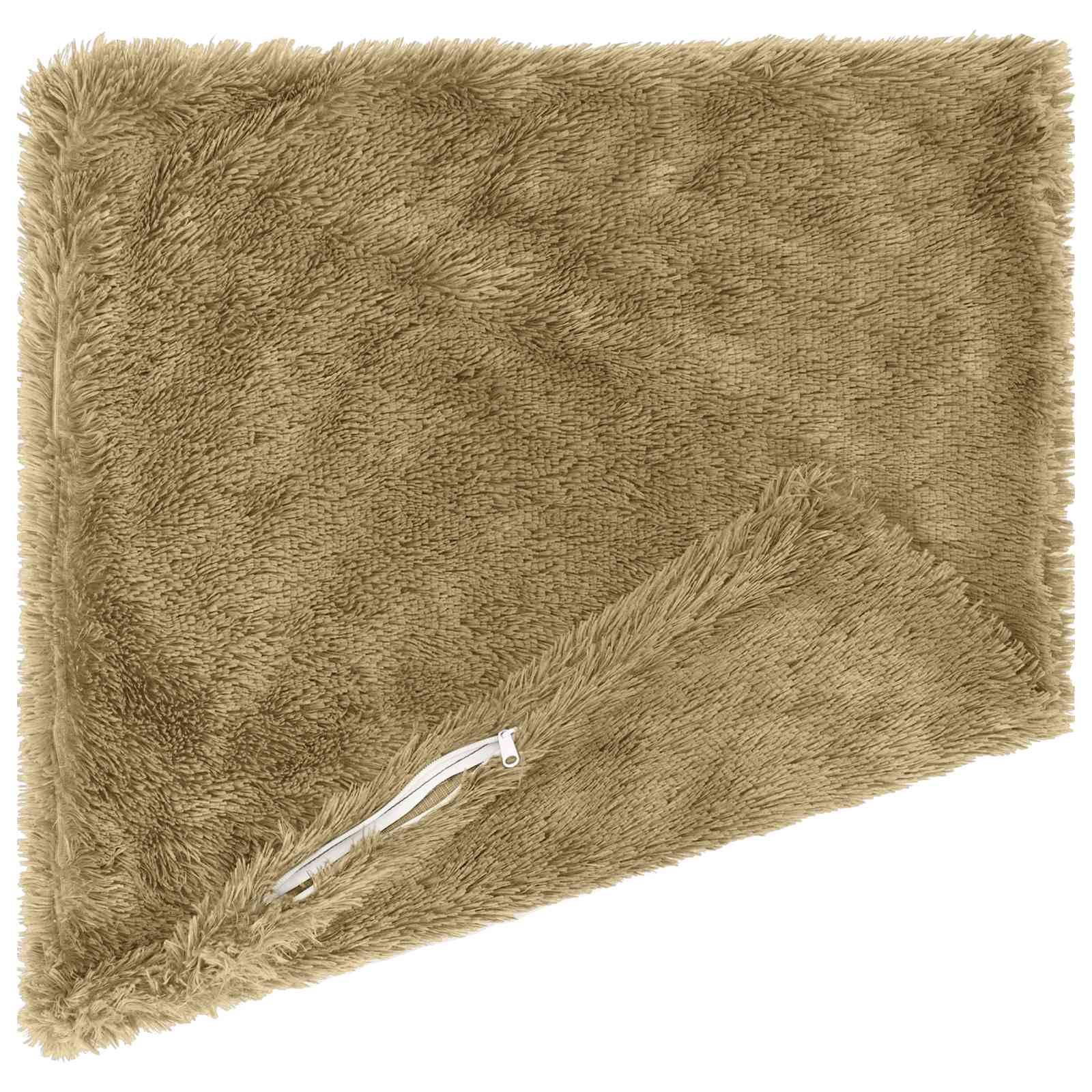 vidaXL Kissen mit Kissen HEERLEN 12 Stk. Hellgrau PV Fleece