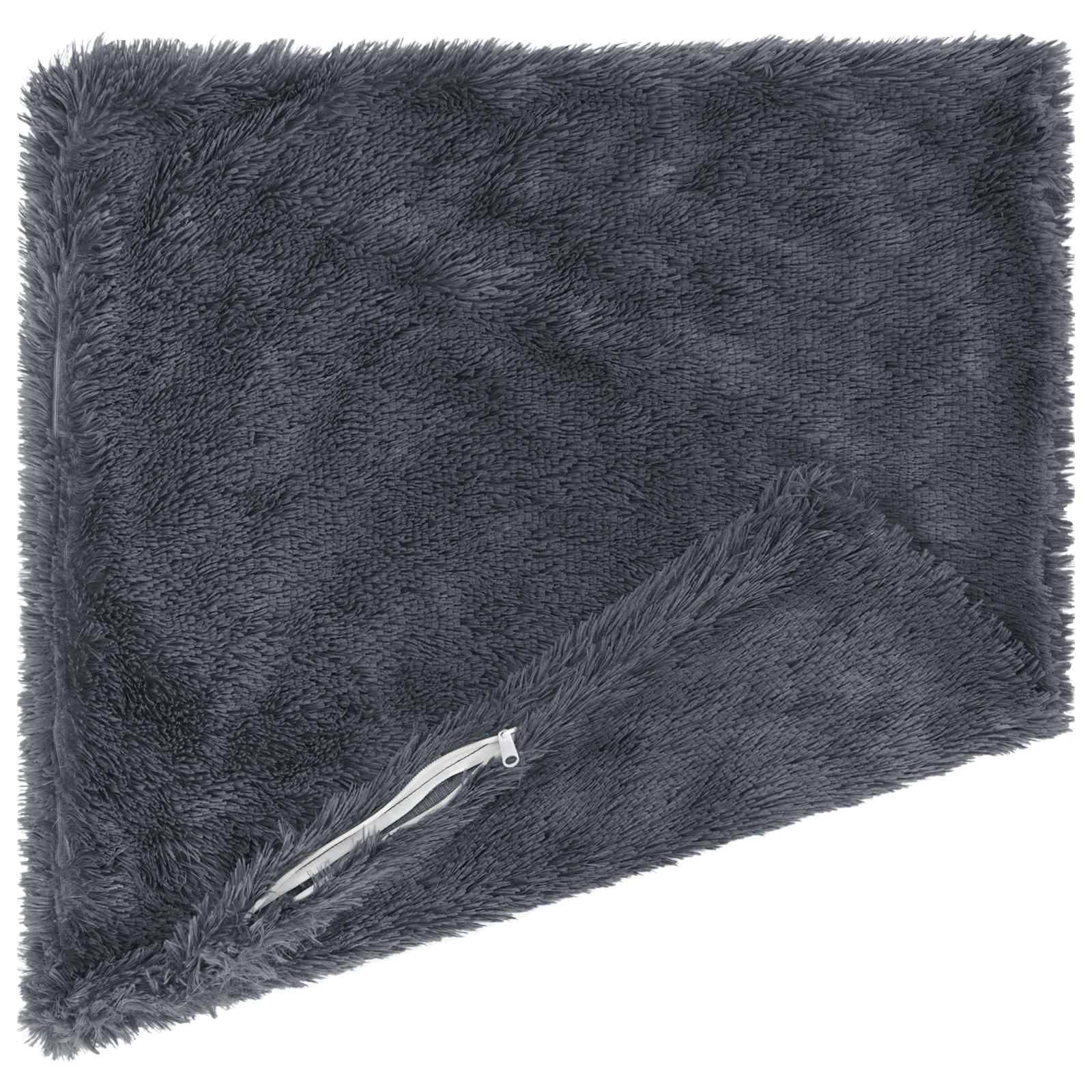 vidaXL Kissen mit Kissen HEERLEN 6 Stk. Anthrazit PV Fleece