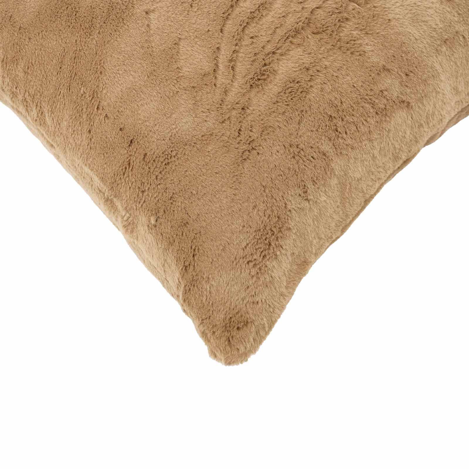 vidaXL Kissenbezug 12 stk. HEERLEN Taupe 40 x 80 cm Faux Kaninchenfell