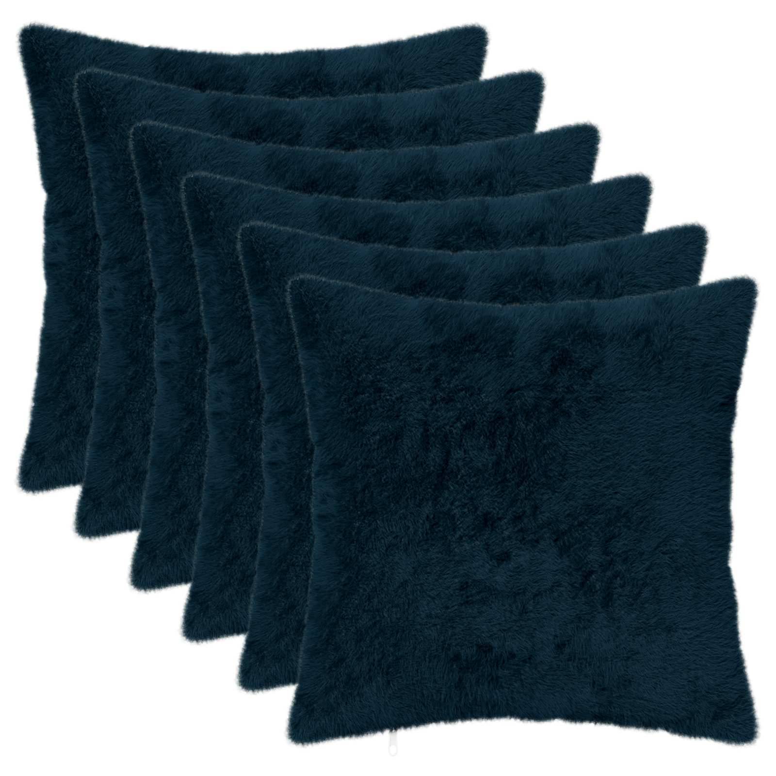 vidaXL Kissenbezug 6 stk. HEERLEN Marineblau 45 x 45 cm