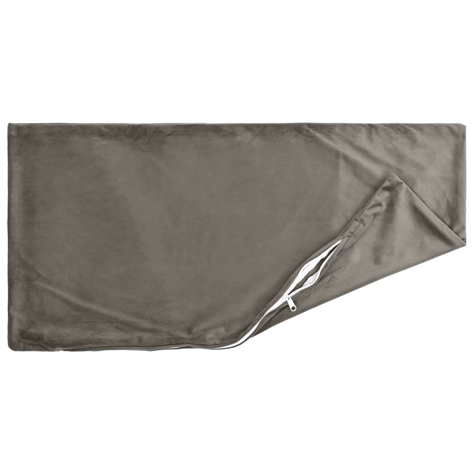 vidaXL Kissenbezug 2 pcs HEERLEN Hellgrau 40 x 70 cm Samt