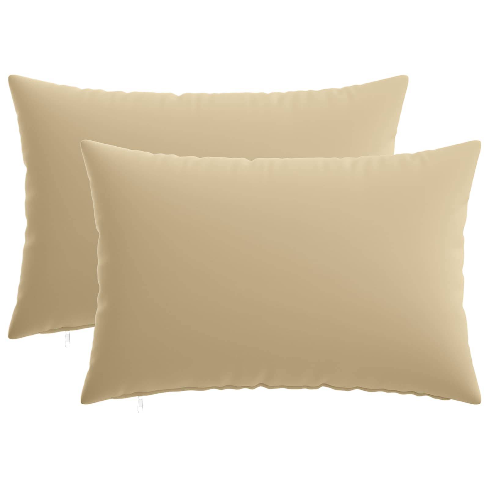 vidaXL Kissenbezug 2 pcs HEERLEN Beige 40 x 60 cm Polyester