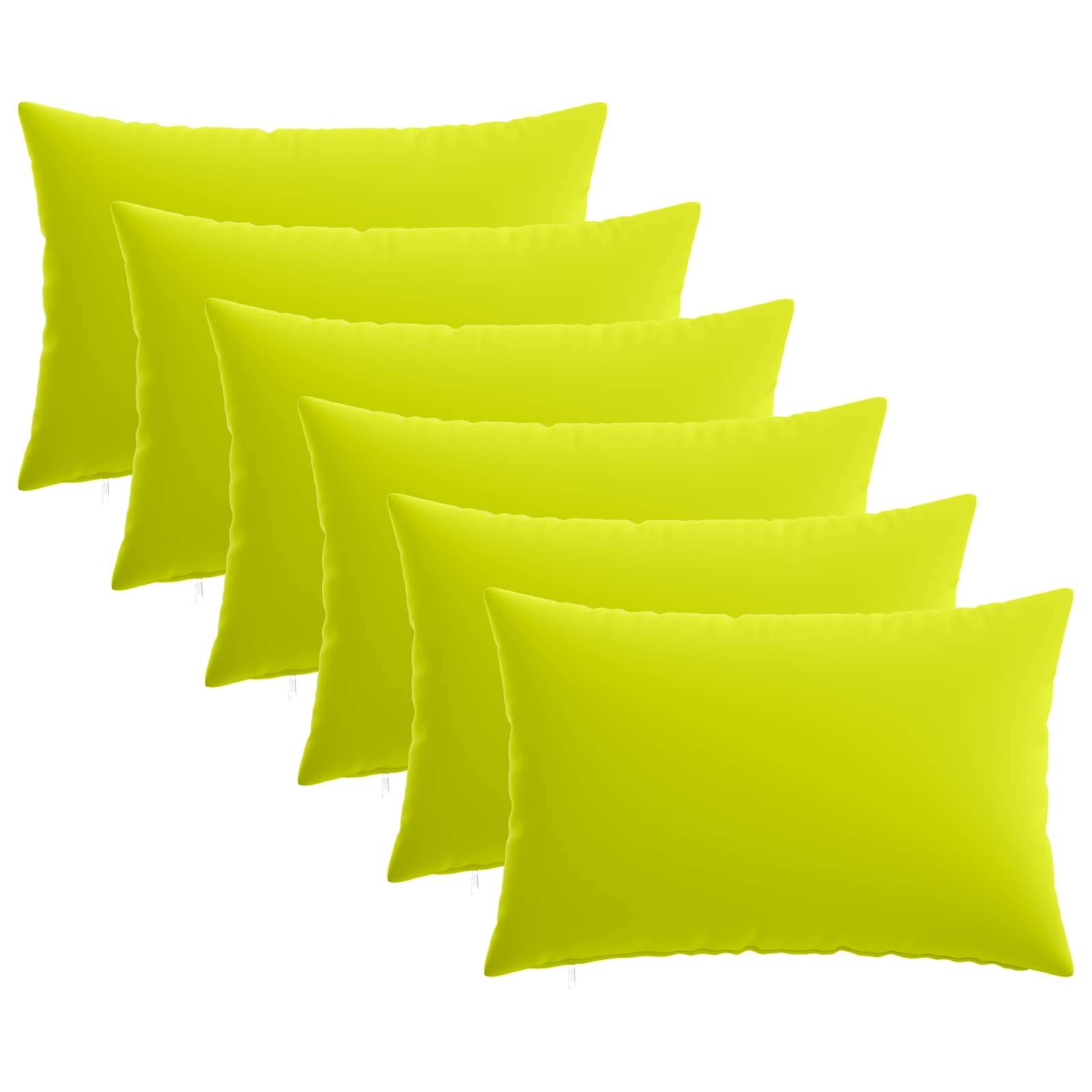 vidaXL Kissenbezug 6 pcs HEERLEN Hellgrün 50 x 70 cm Polyester
