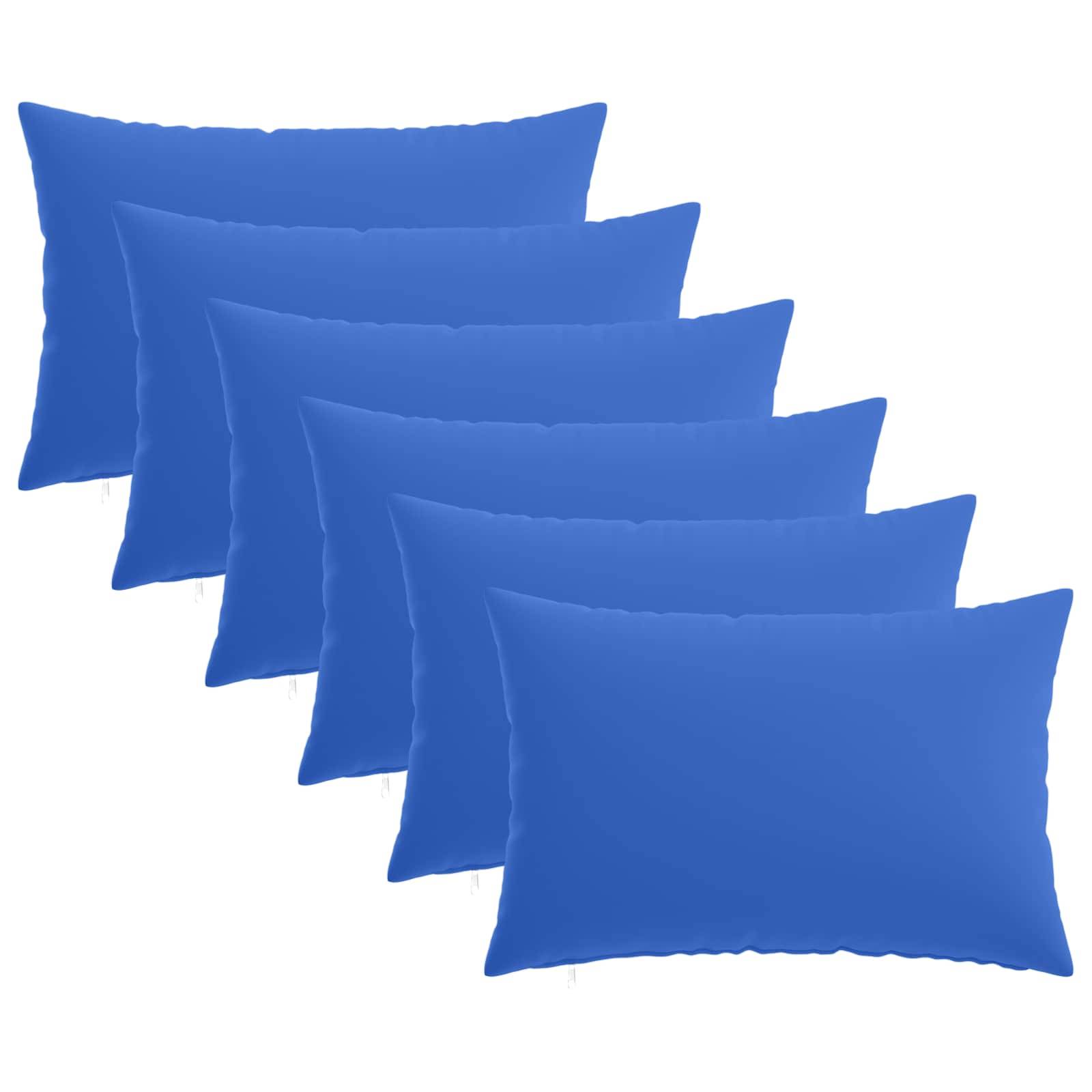 vidaXL Kissenbezug 6 pcs HEERLEN Königsblau 50 x 70 cm Polyester