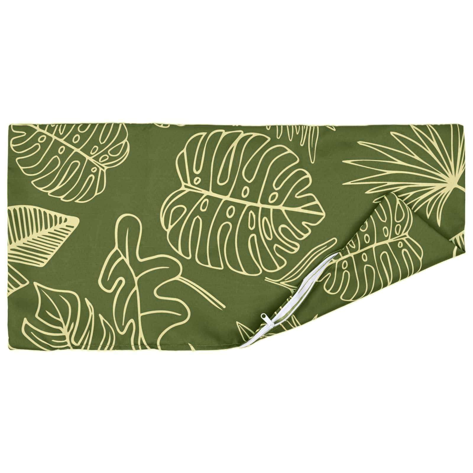vidaXL Kissenbezug 2 pcs HEERLEN Blattdesign 50 x 75 cm Polyester