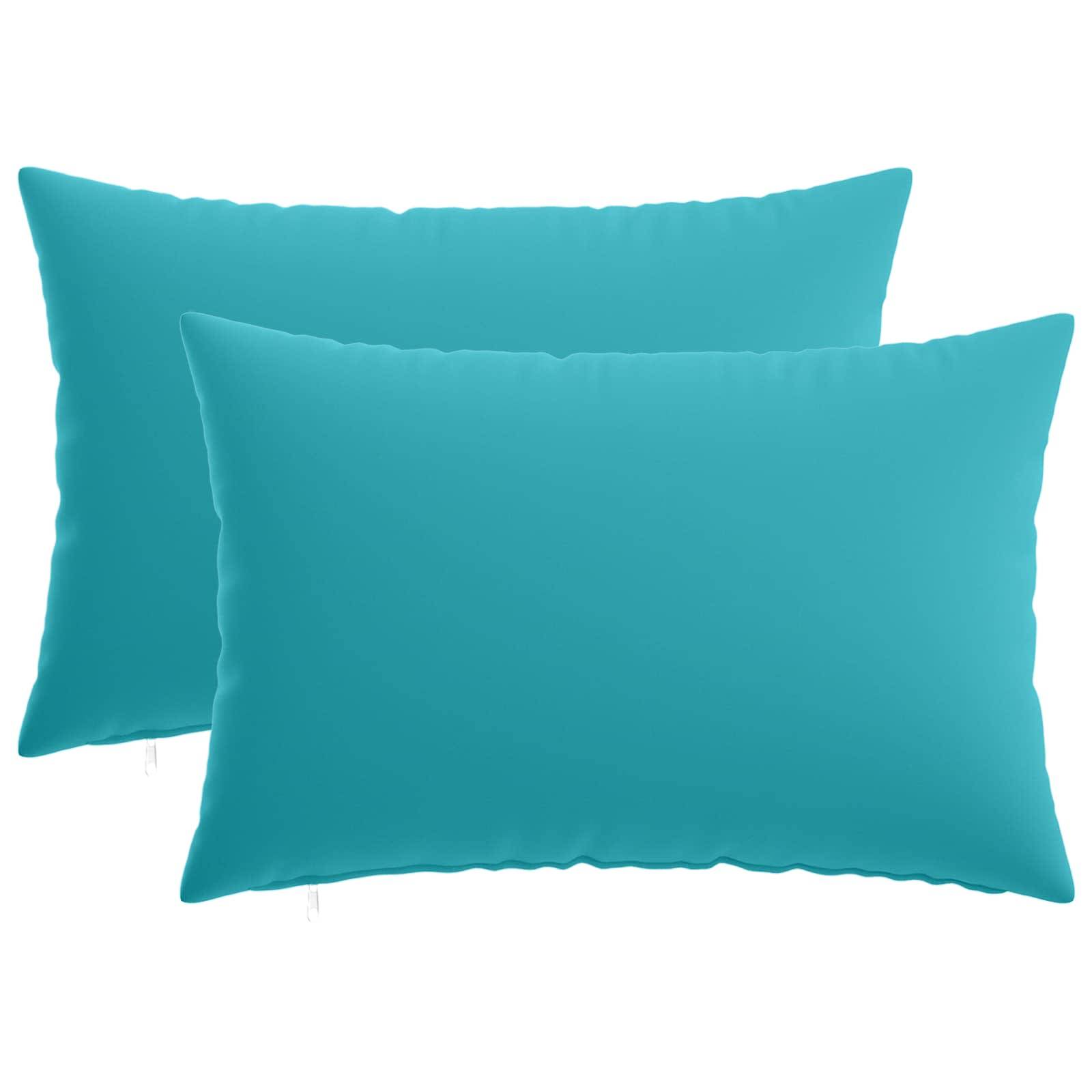 vidaXL Kissenbezug 2 pcs HEERLEN Türkis 40 x 60 cm Polyester