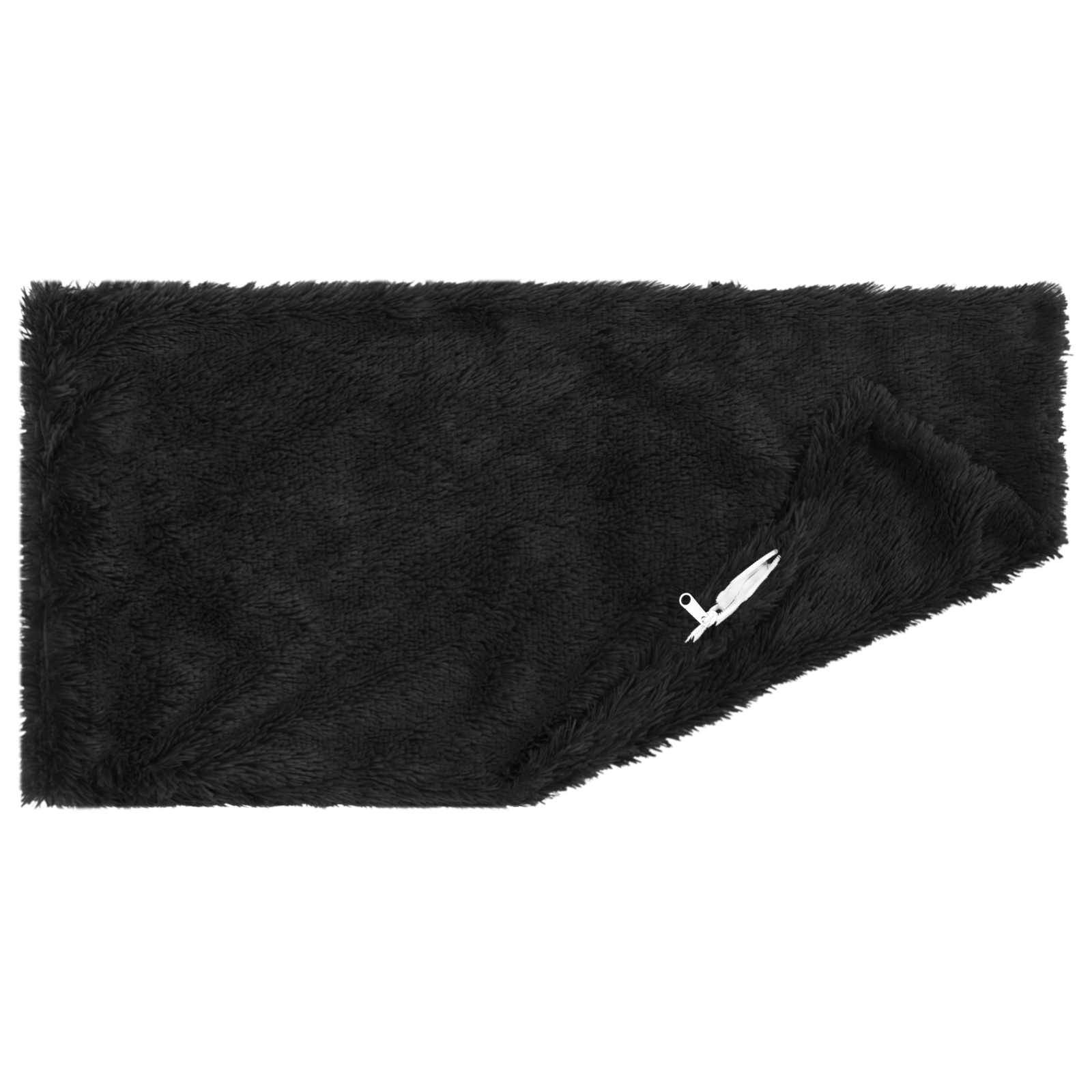 vidaXL Kissenbezug 2 pcs HEERLEN Schwarz 50 x 80 cm PV Fleece