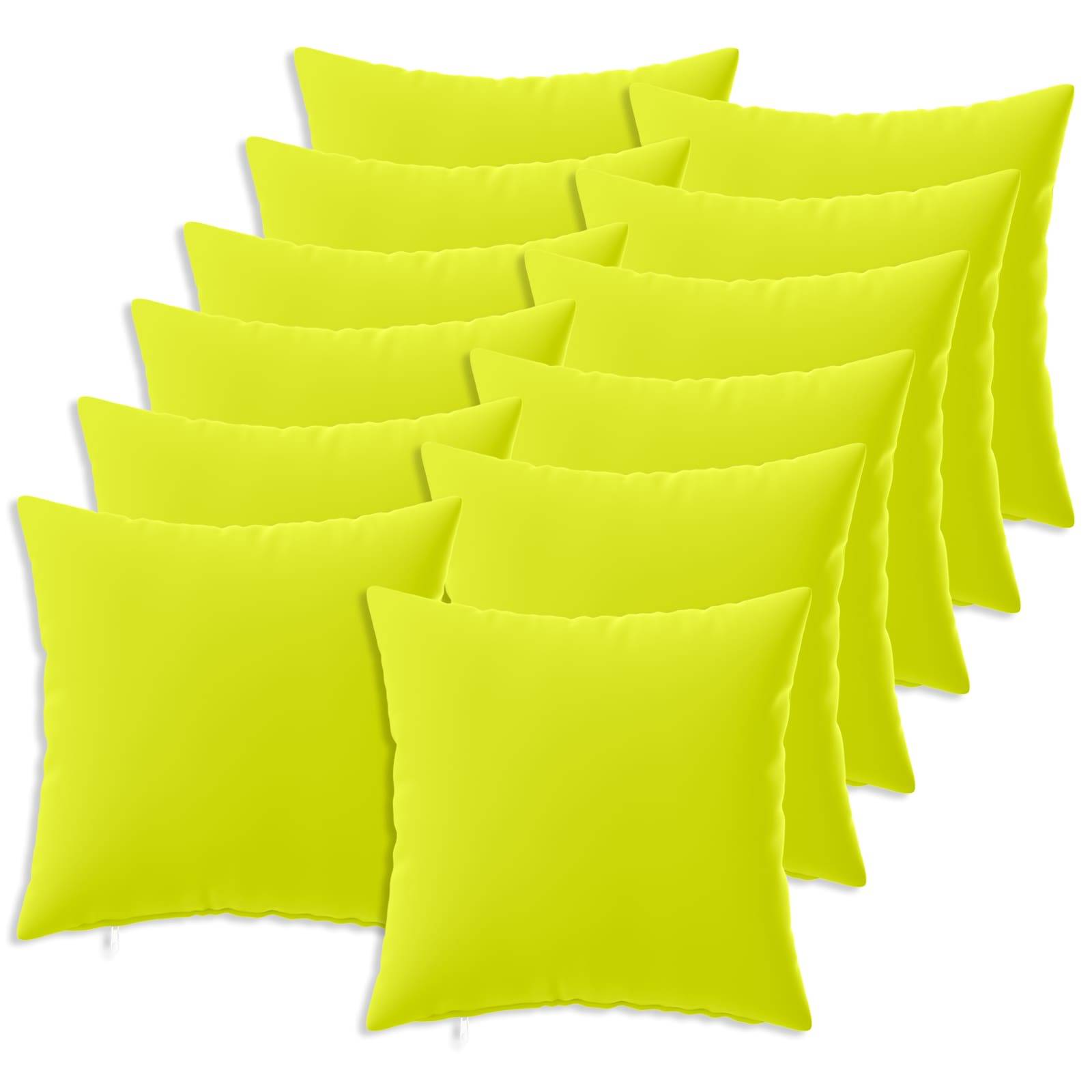 vidaXL Kissenbezug 12 pcs HEERLEN Hellgrün 40 x 40 cm Polyester