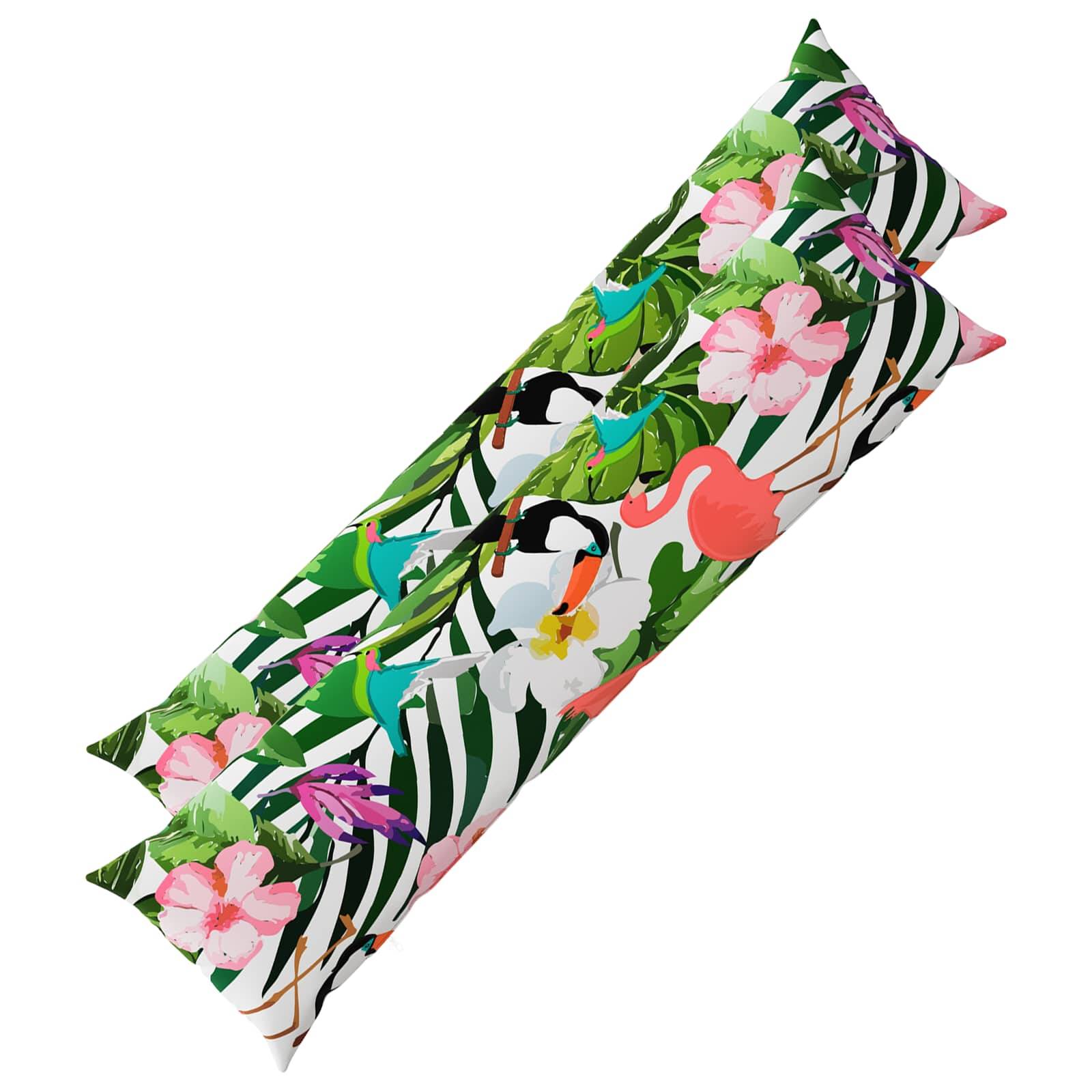 vidaXL Kissenbezug 2 pcs HEERLEN Schwarz 40 x 145 cm Polyester