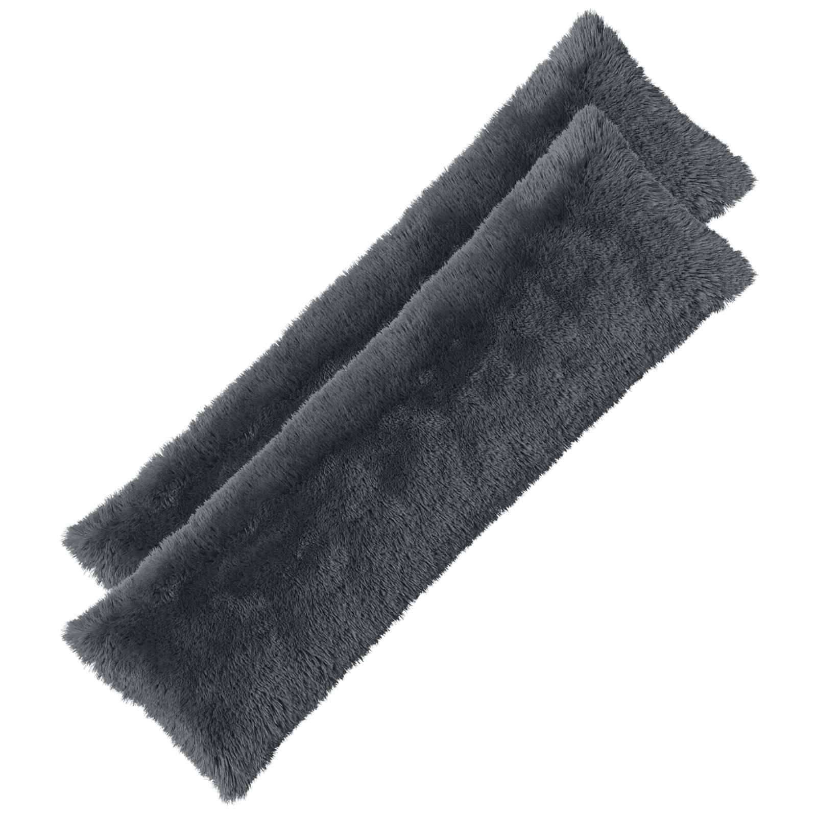 vidaXL Kissen mit Kissen HEERLEN 2 Stk. Anthrazit PV Fleece