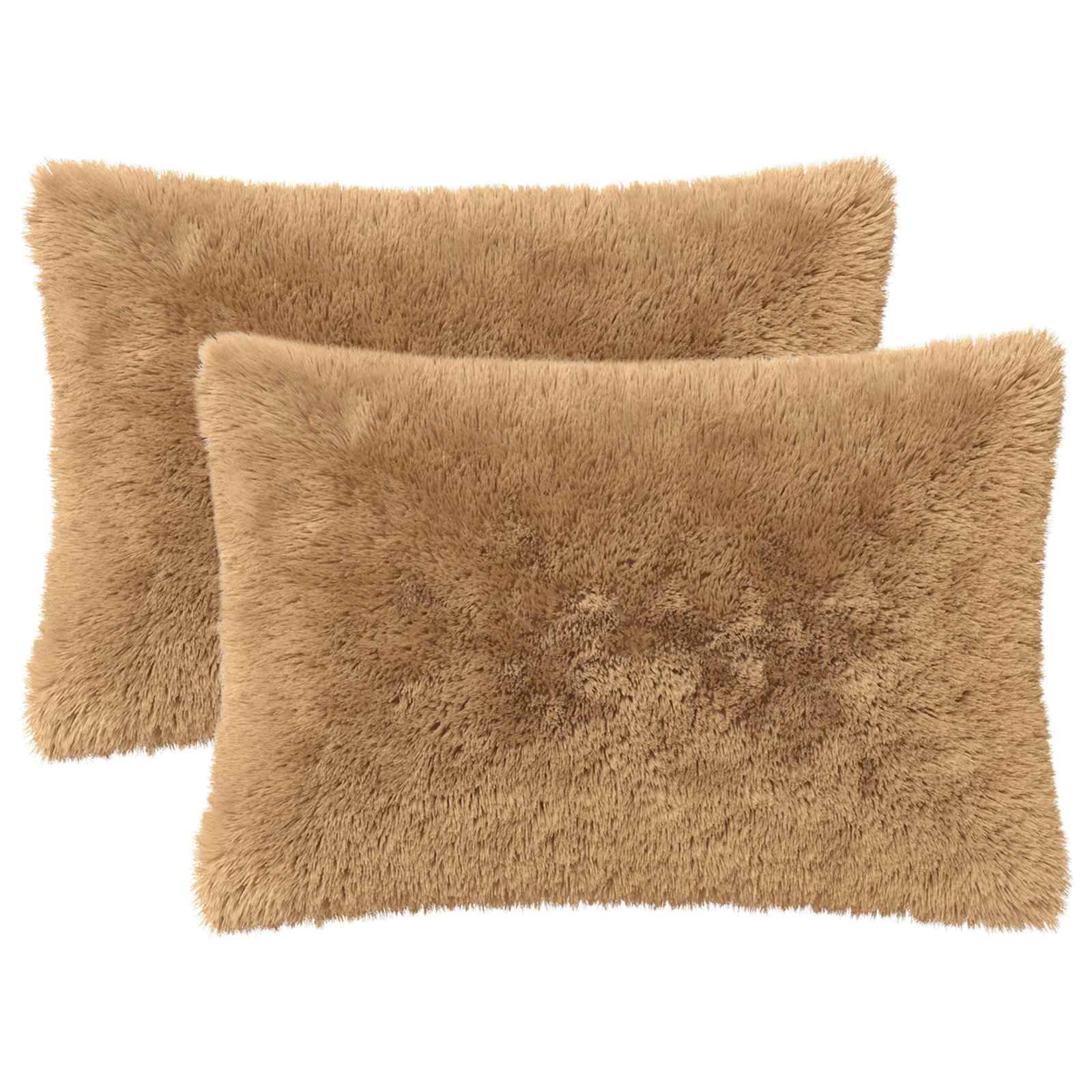 vidaXL Kissenbezug 2 pcs HEERLEN Taupe 50 x 80 cm PV Fleece
