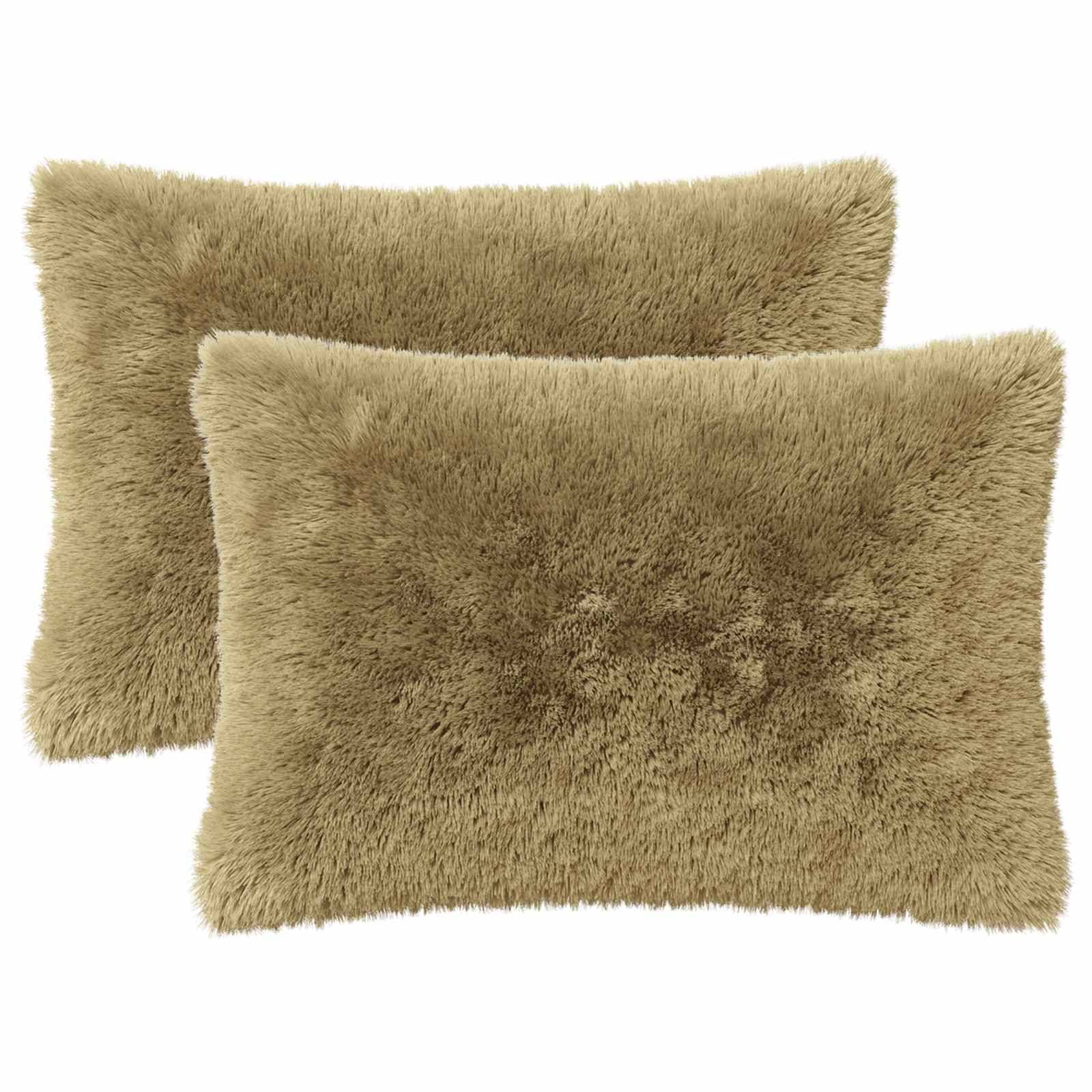 vidaXL Kissen mit Kissen HEERLEN 6 Stk. Hellgrau PV Fleece