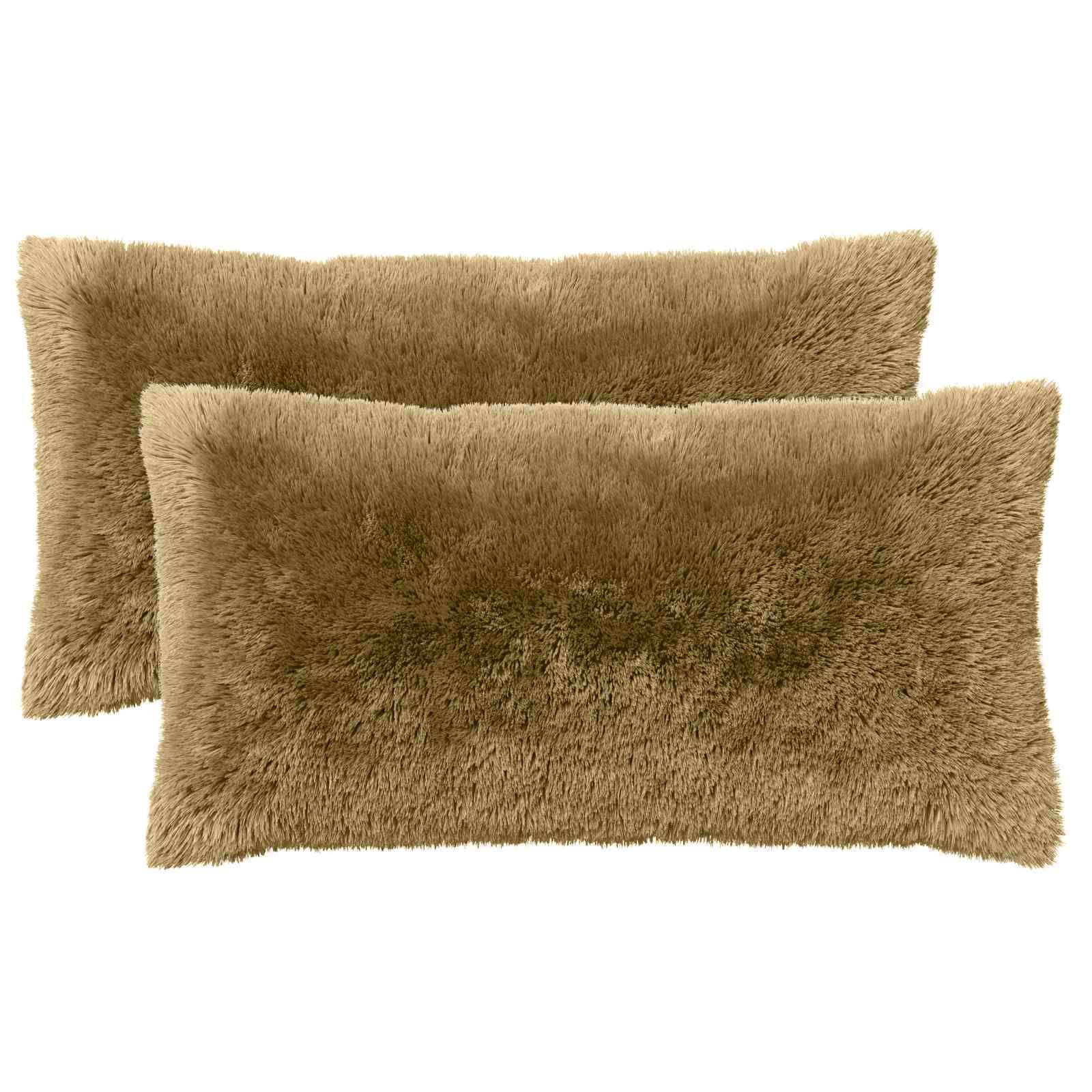 vidaXL Kissenbezug 2 pcs HEERLEN Hellgrün 40 x 80 cm PV Fleece