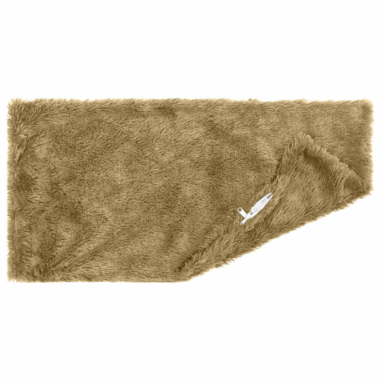 vidaXL Kissen mit Kissen HEERLEN 2 Stk. Hellgrau PV Fleece
