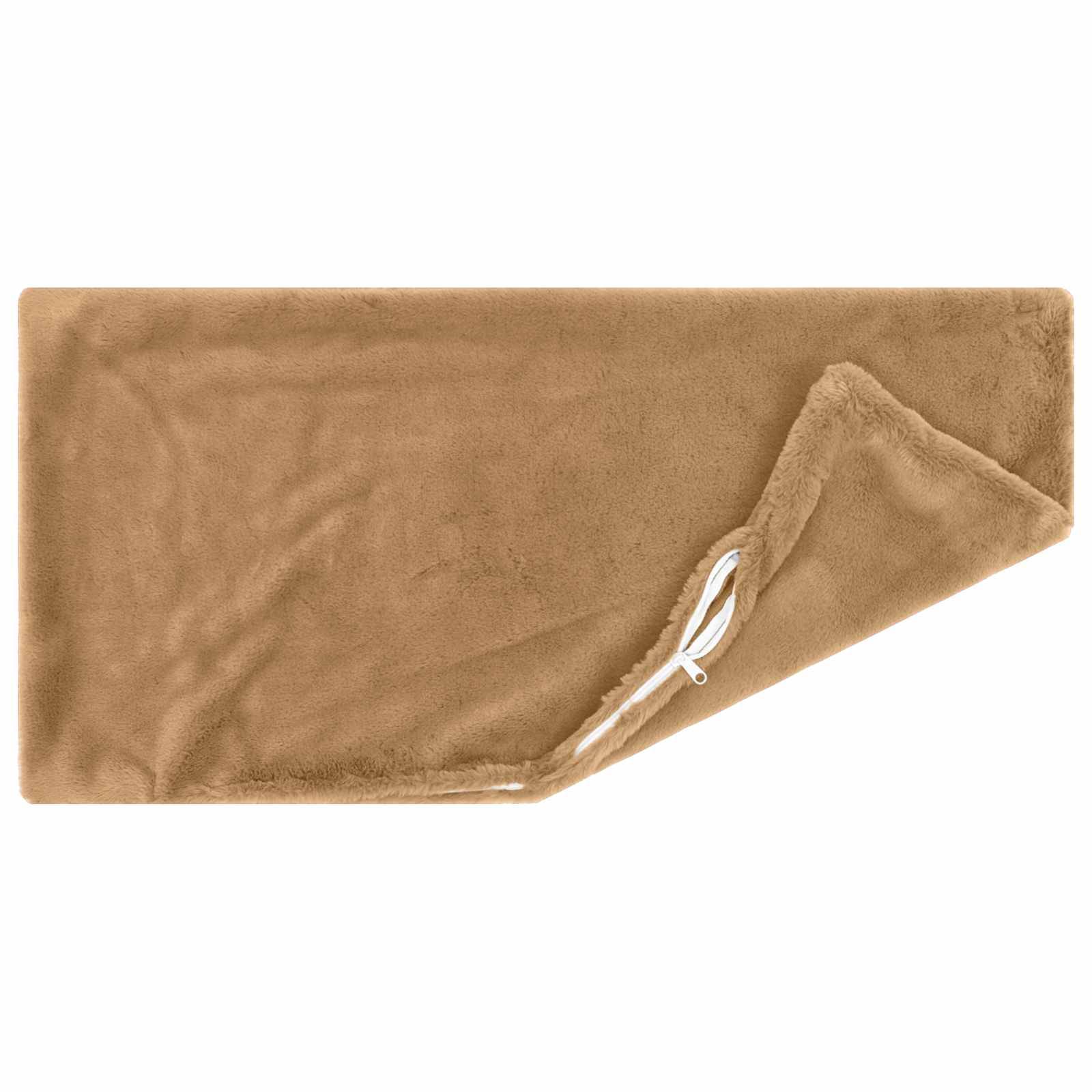 vidaXL Kissenbezug 12 stk. HEERLEN Taupe 40 x 80 cm Faux Kaninchenfell