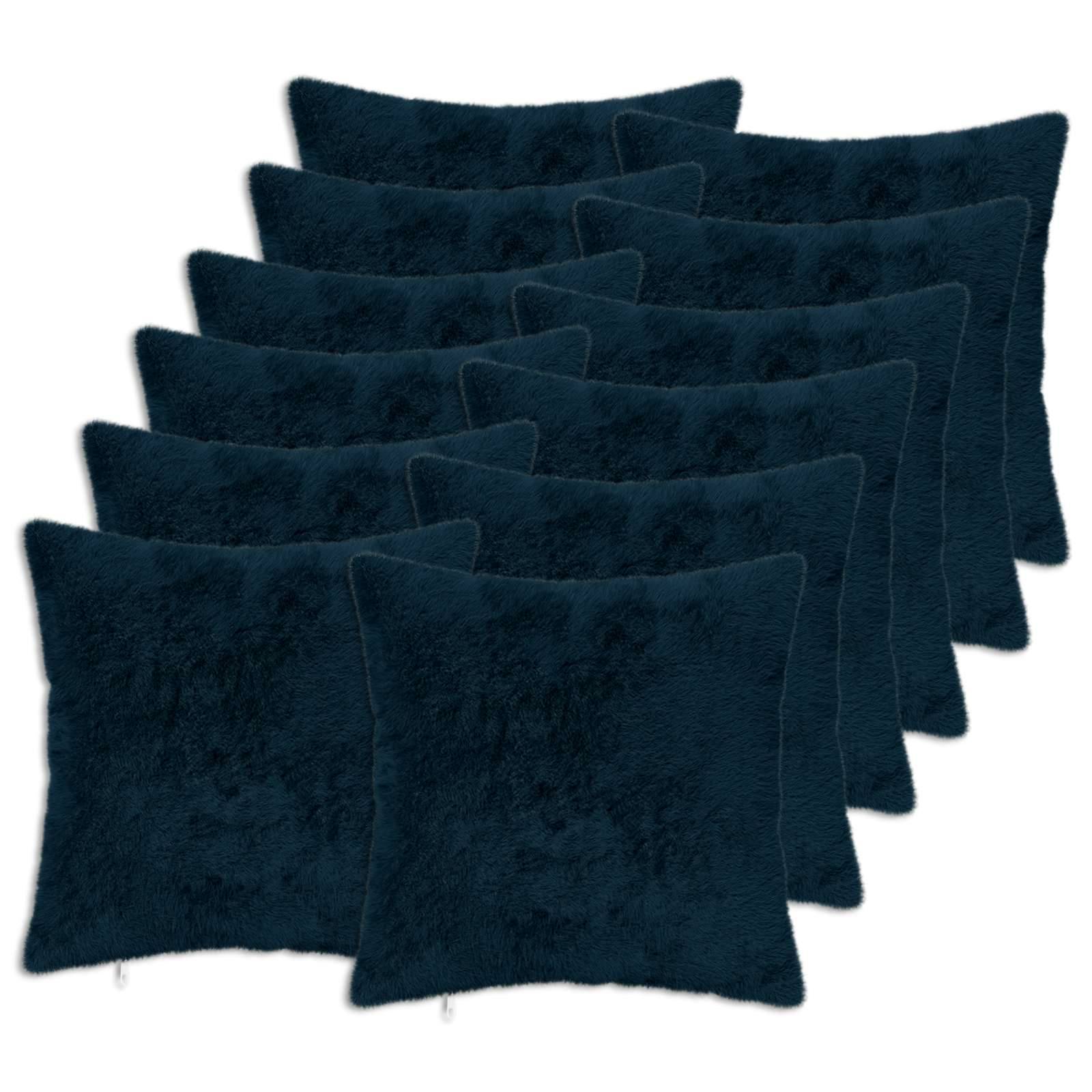 vidaXL Kissenbezug 12 stk. HEERLEN Marineblau 45 x 45 cm