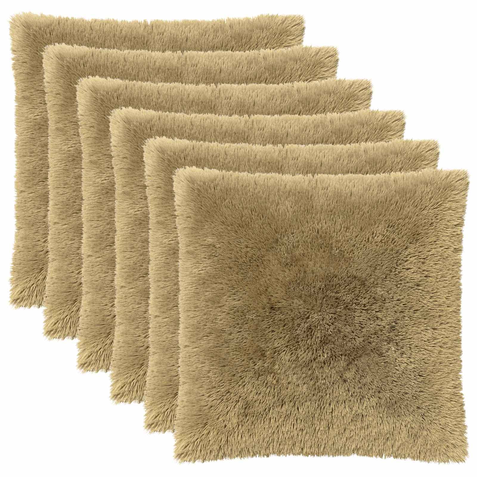 vidaXL Kissenbezug 6 pcs HEERLEN Hellgrün 60 x 60 cm PV Fleece