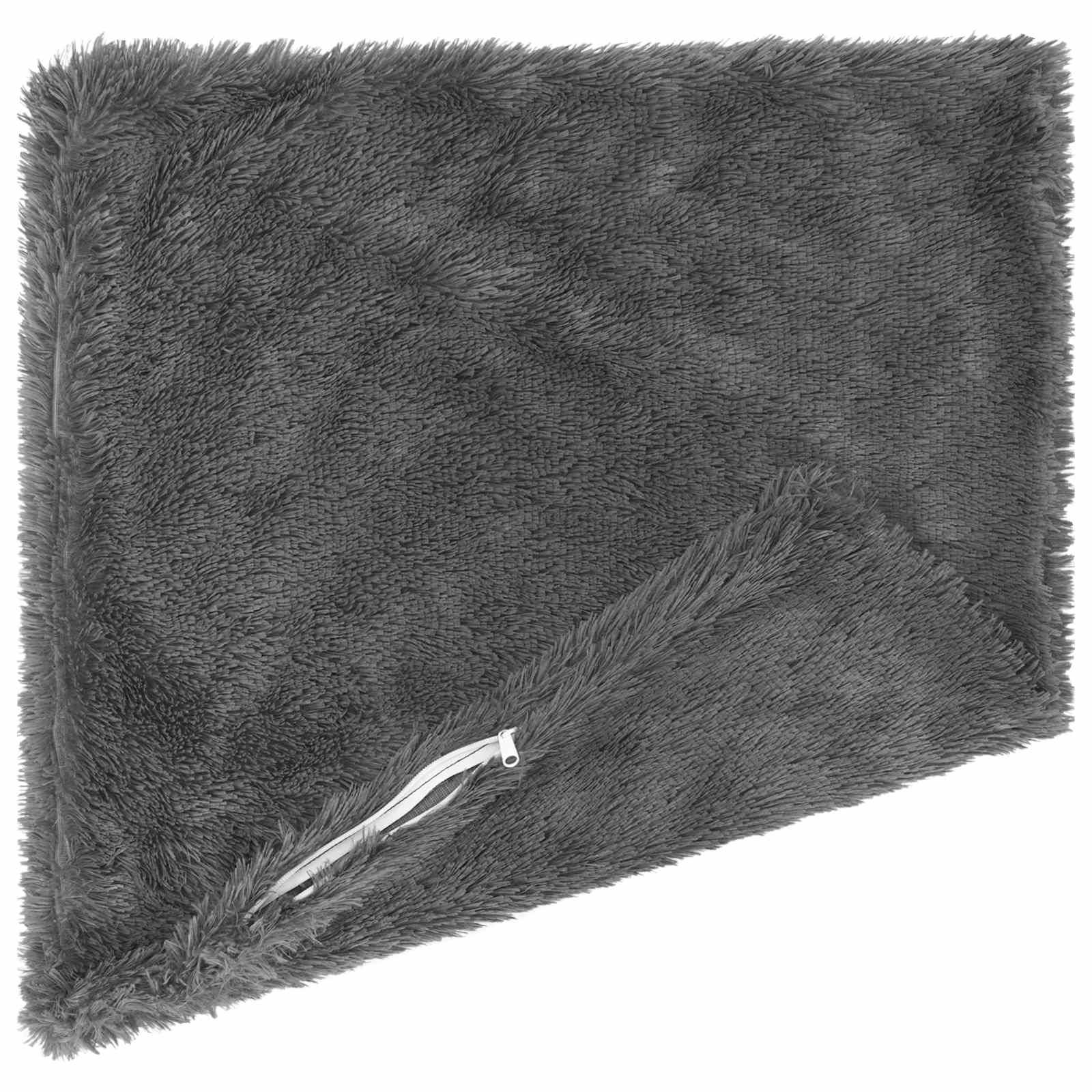 vidaXL Kissenbezug 6 pcs HEERLEN Hellgrau 60 x 60 cm PV Fleece