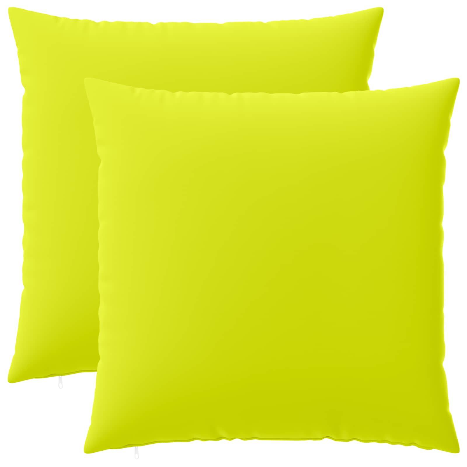 vidaXL Kissenbezug 2 pcs HEERLEN Hellgrün 65 x 65 cm Polyester