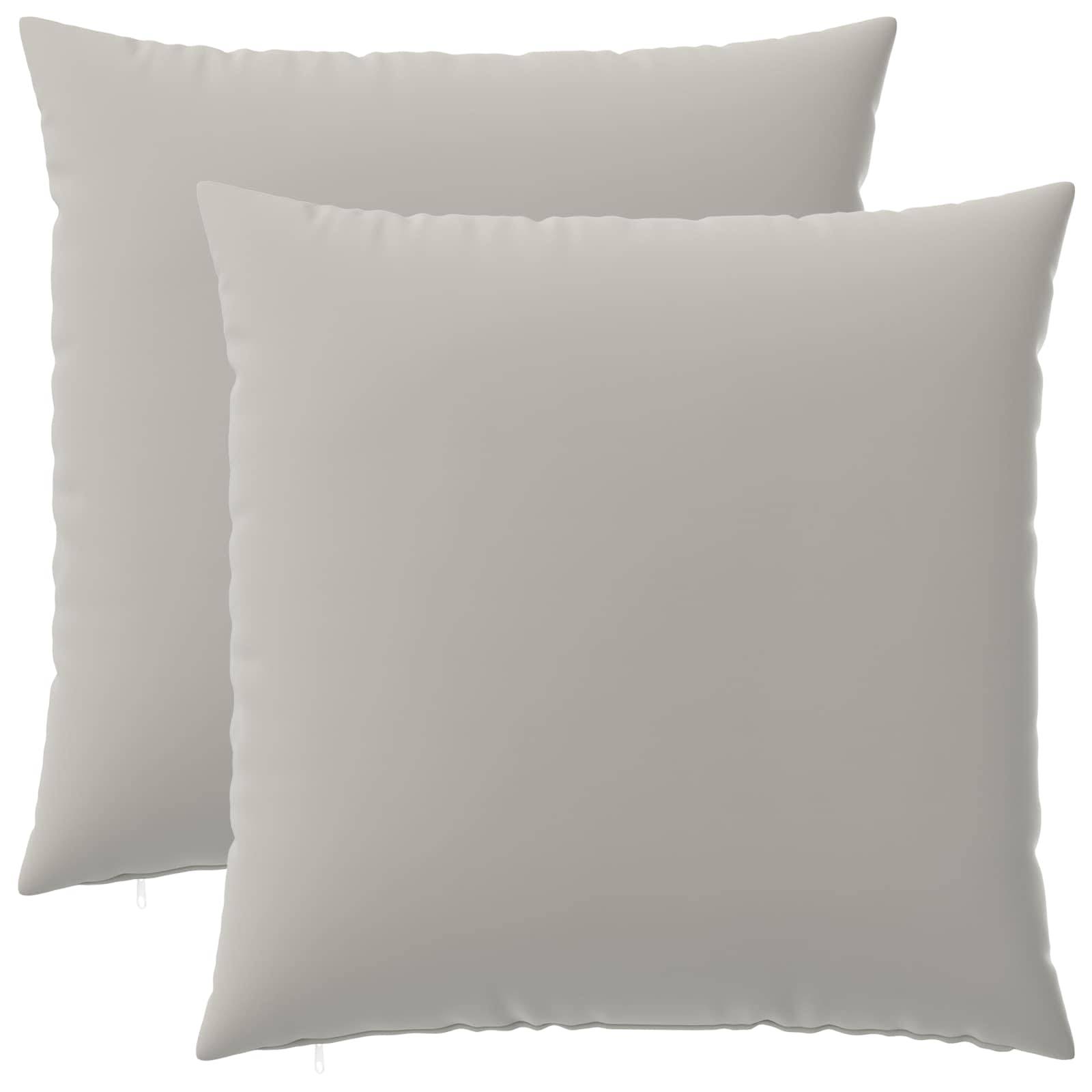 vidaXL Kissenbezug 2 pcs HEERLEN Grau 60 x 60 cm Polyester