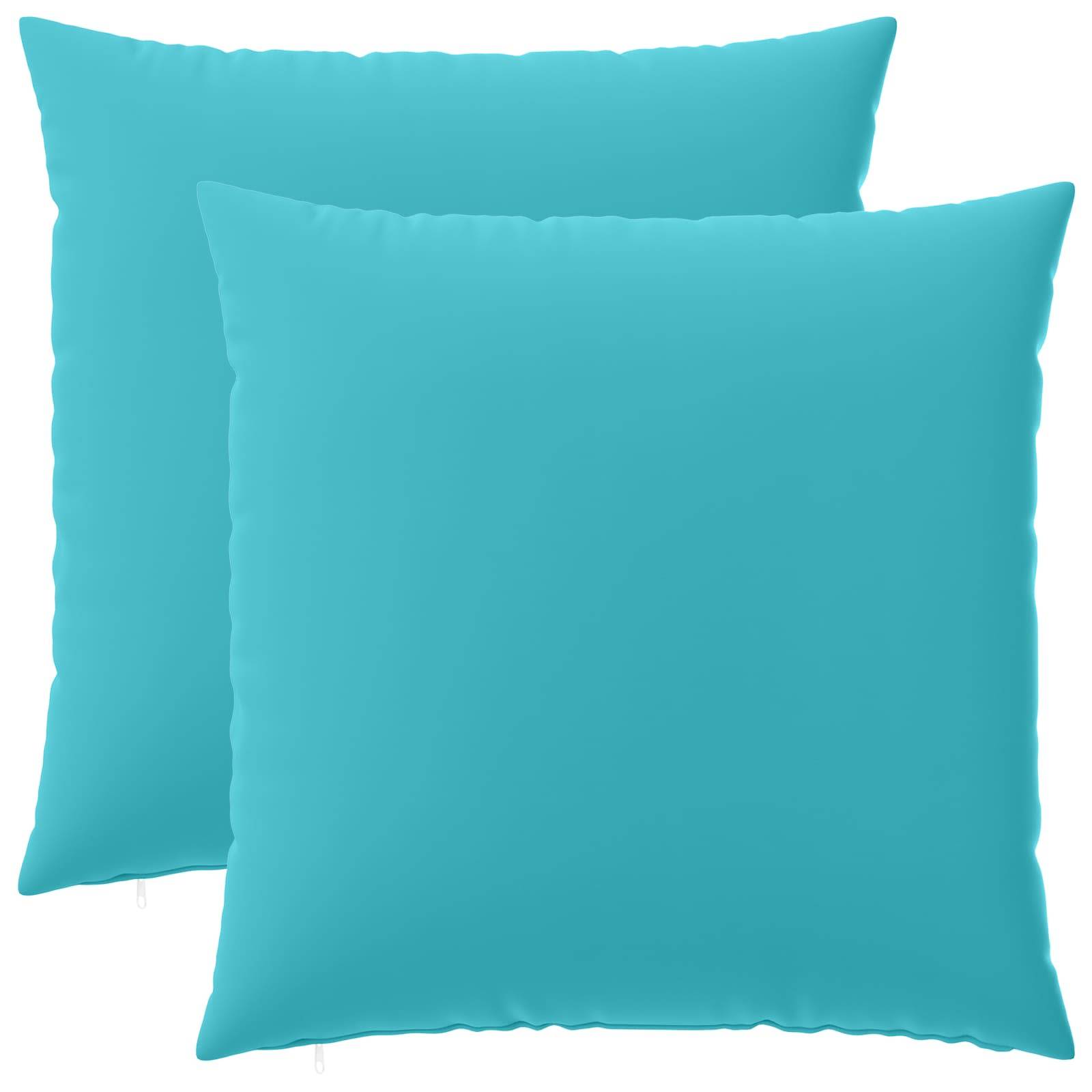 vidaXL Kissenbezug 2 pcs HEERLEN Türkis 60 x 60 cm Polyester