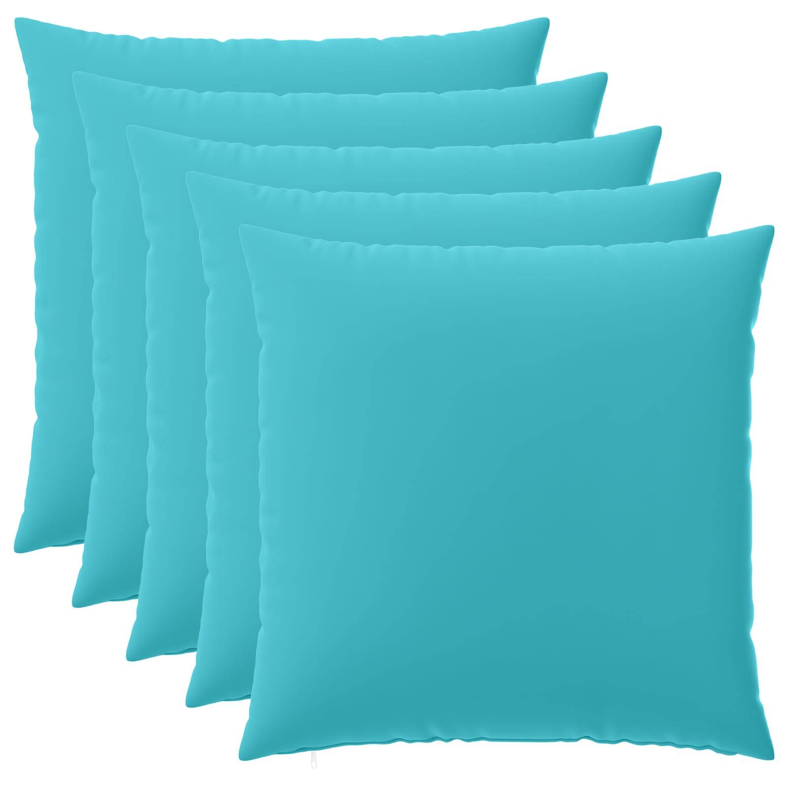 vidaXL Kissenbezug 6 pcs HEERLEN Türkis 60 x 60 cm Polyester