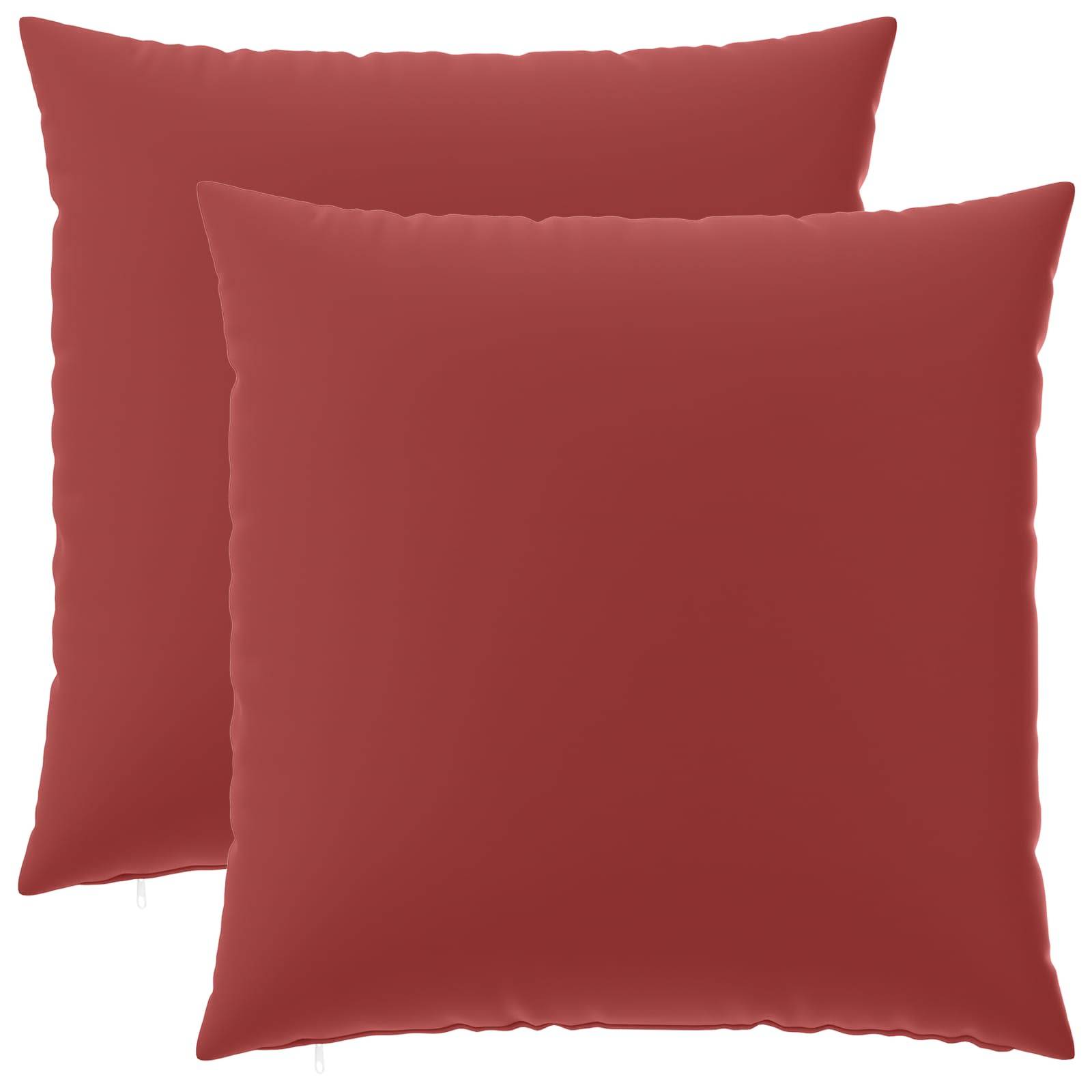 vidaXL Kissenbezug 2 pcs HEERLEN Weinrot 65 x 65 cm Polyester