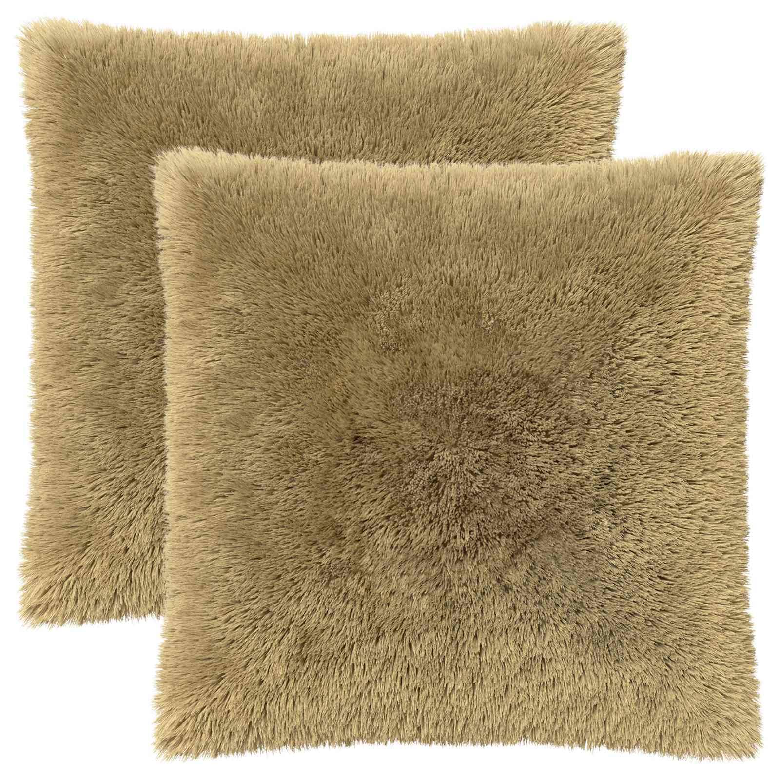 vidaXL Kissen mit Kissen HEERLEN 2 Stk. Hellgrau PV Fleece