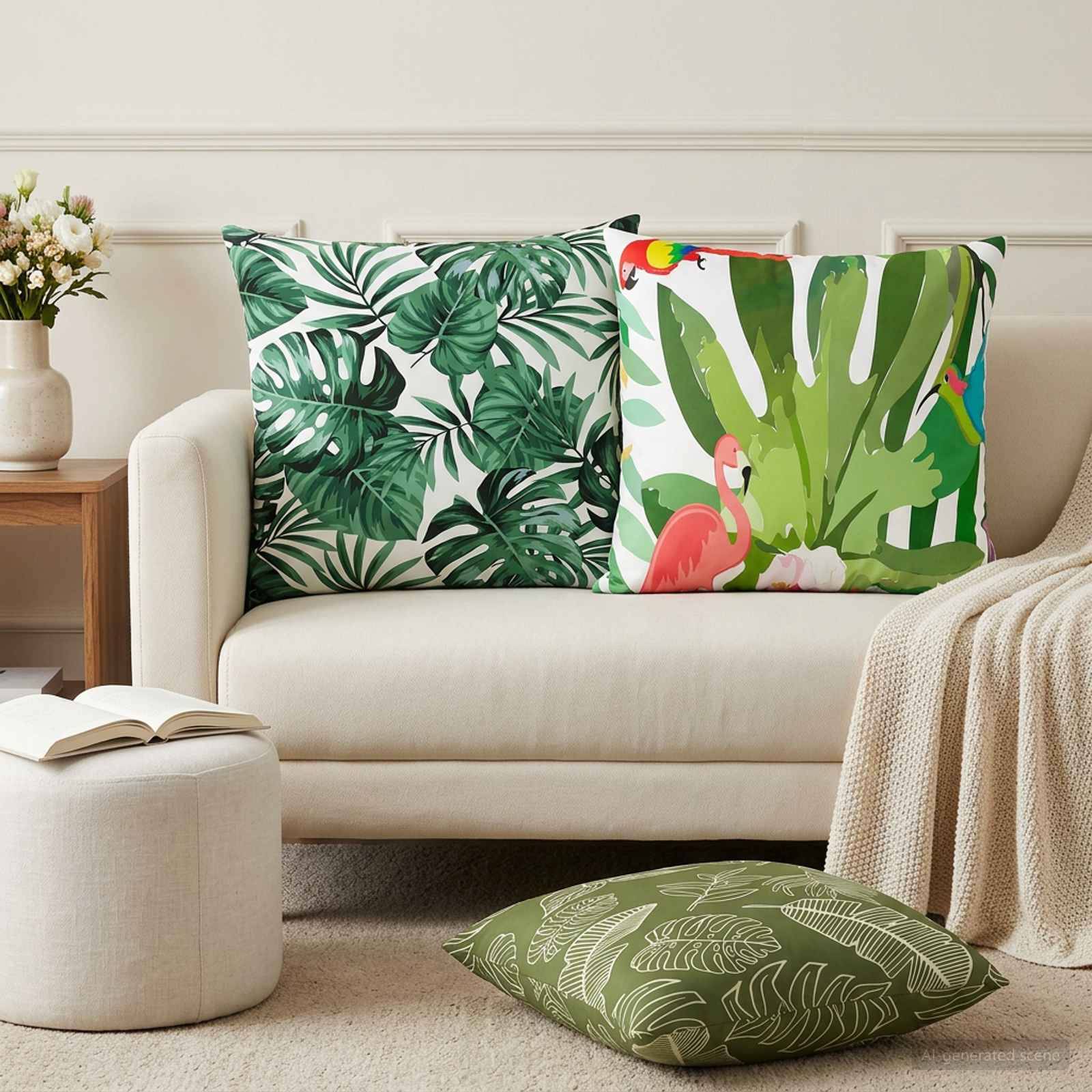 vidaXL Kissenbezug 2 pcs HEERLEN Mehrfarbig 65 x 65 cm Polyester
