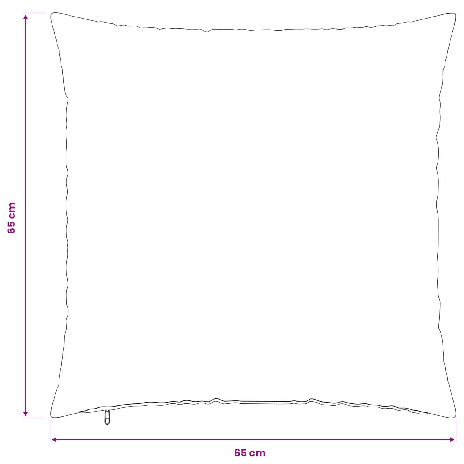 vidaXL Kissenbezug 2 pcs HEERLEN Mehrfarbig 65 x 65 cm Polyester